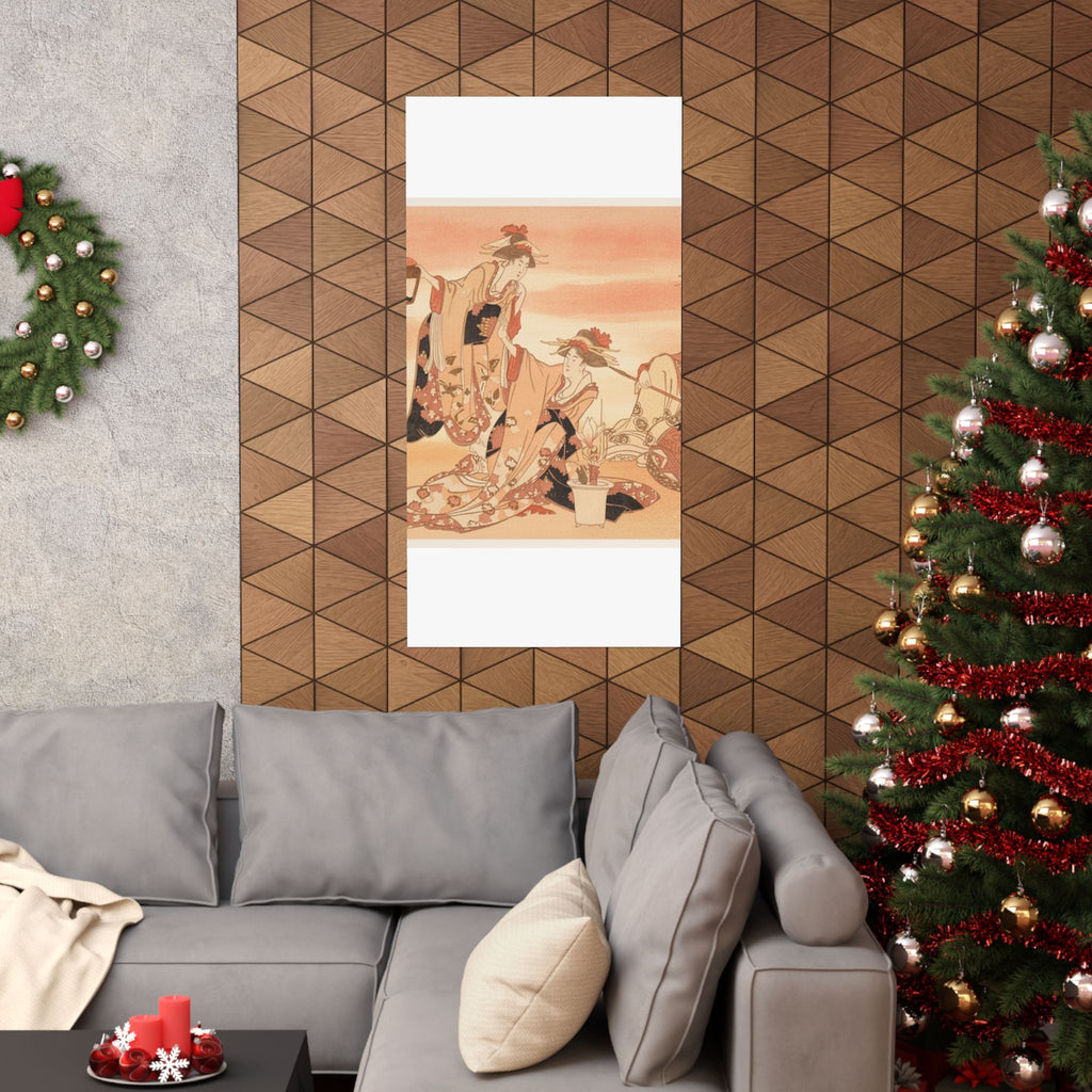 Southern Sunset — Three Young Ladies Visiting Together — Matte Poster