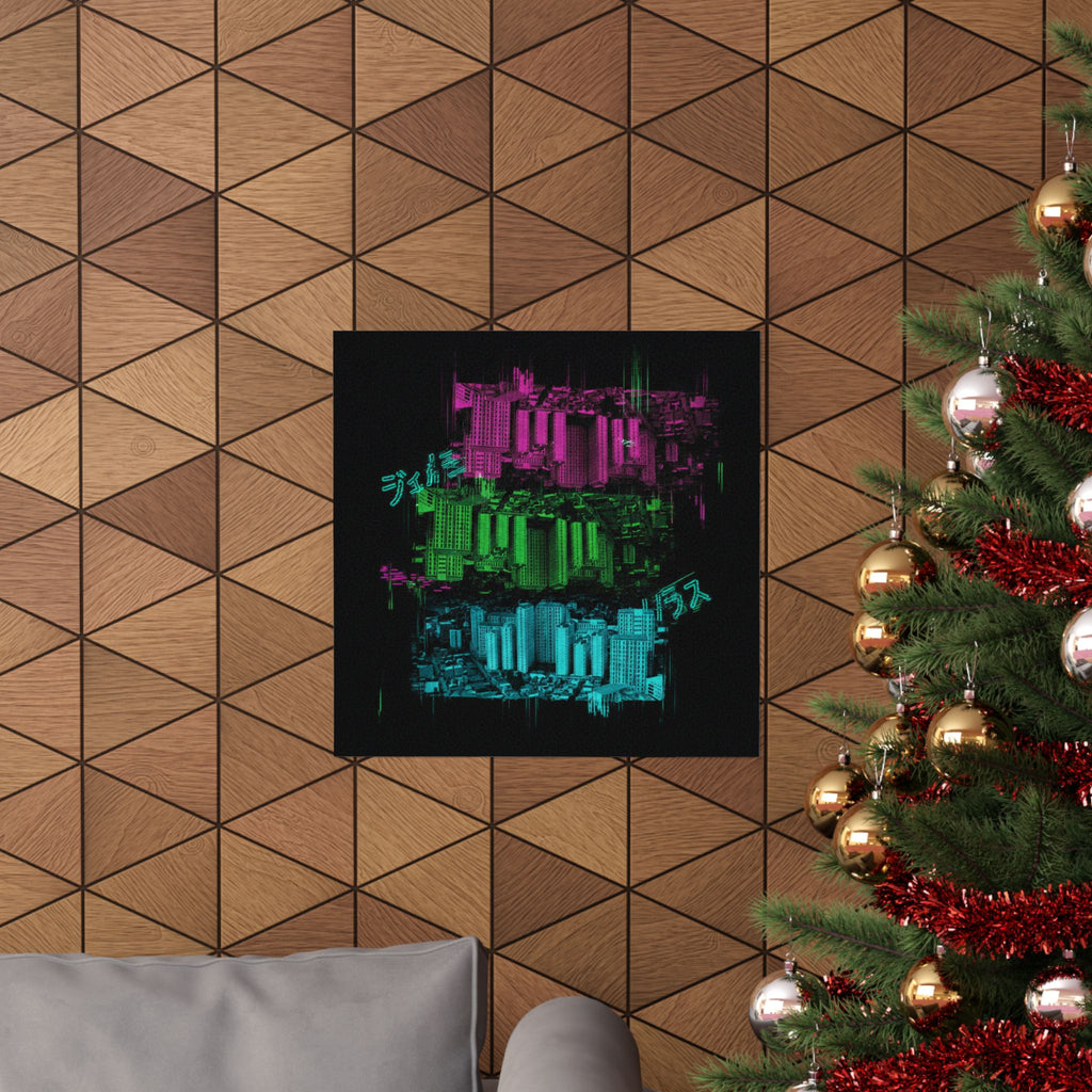 Glitch Culture — Cityscape — Matte Poster