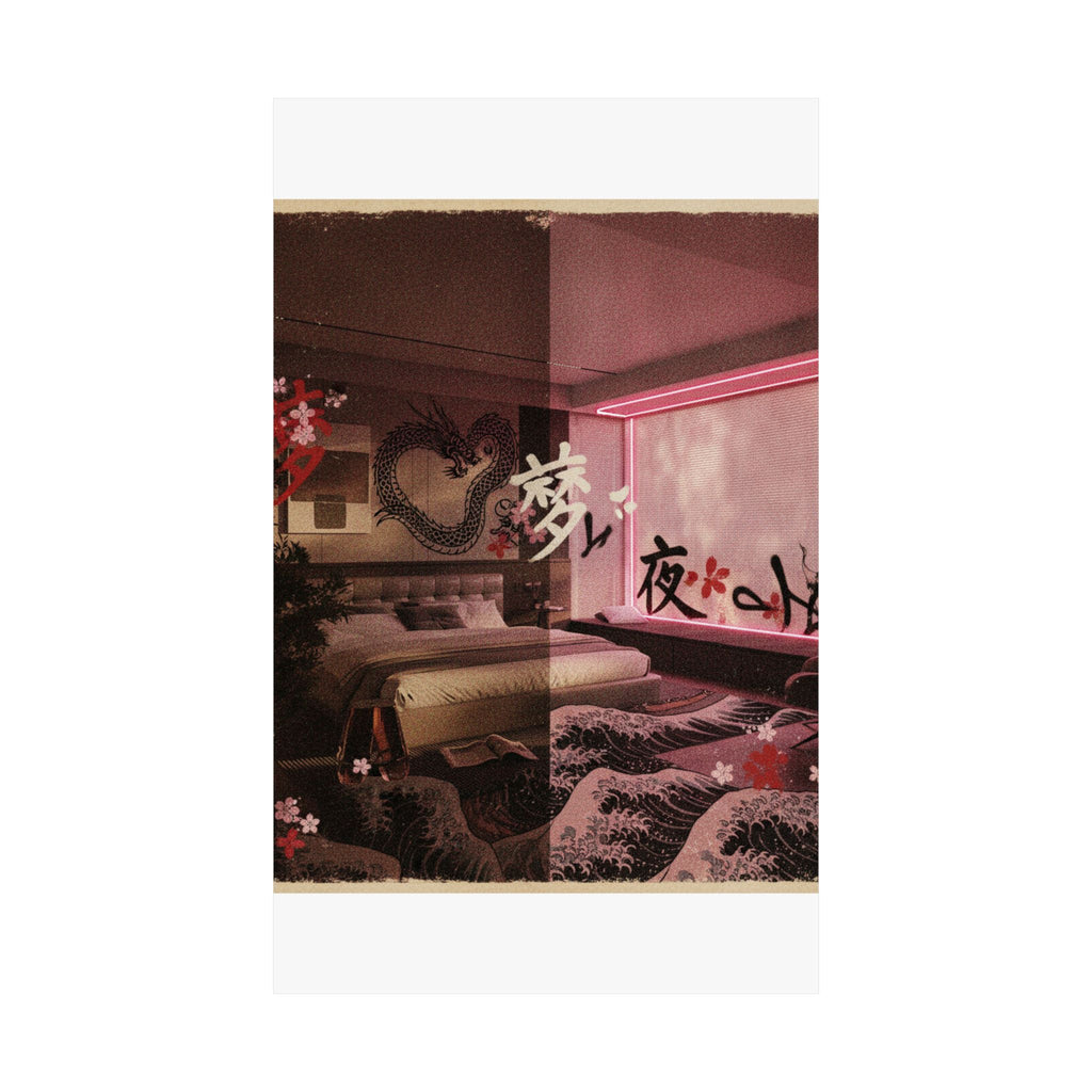 Japanese Street — Bedroom — Matte Poster