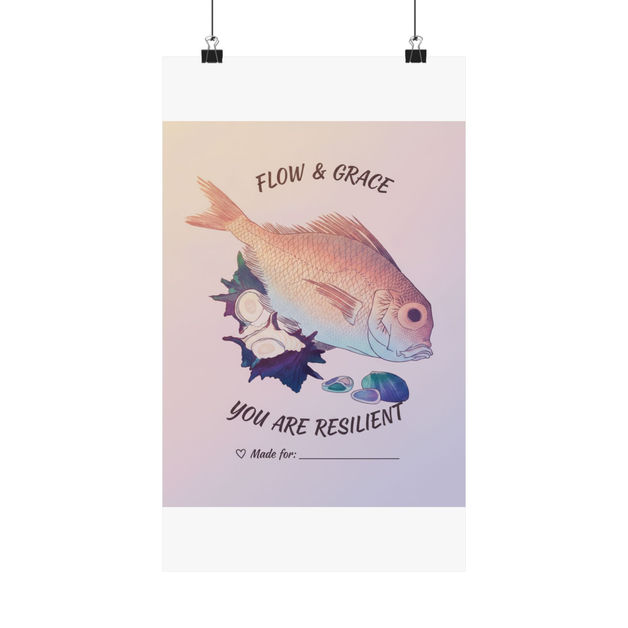 Affirmation — Tai Fish And Top-Shells — Matte Poster