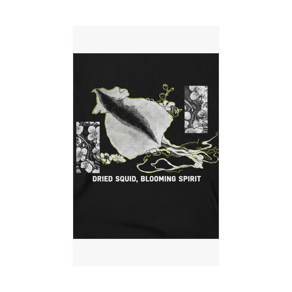 Streetwear Collage — Dried Cuttle-Fish And Plum Blossoms — Matte Poster