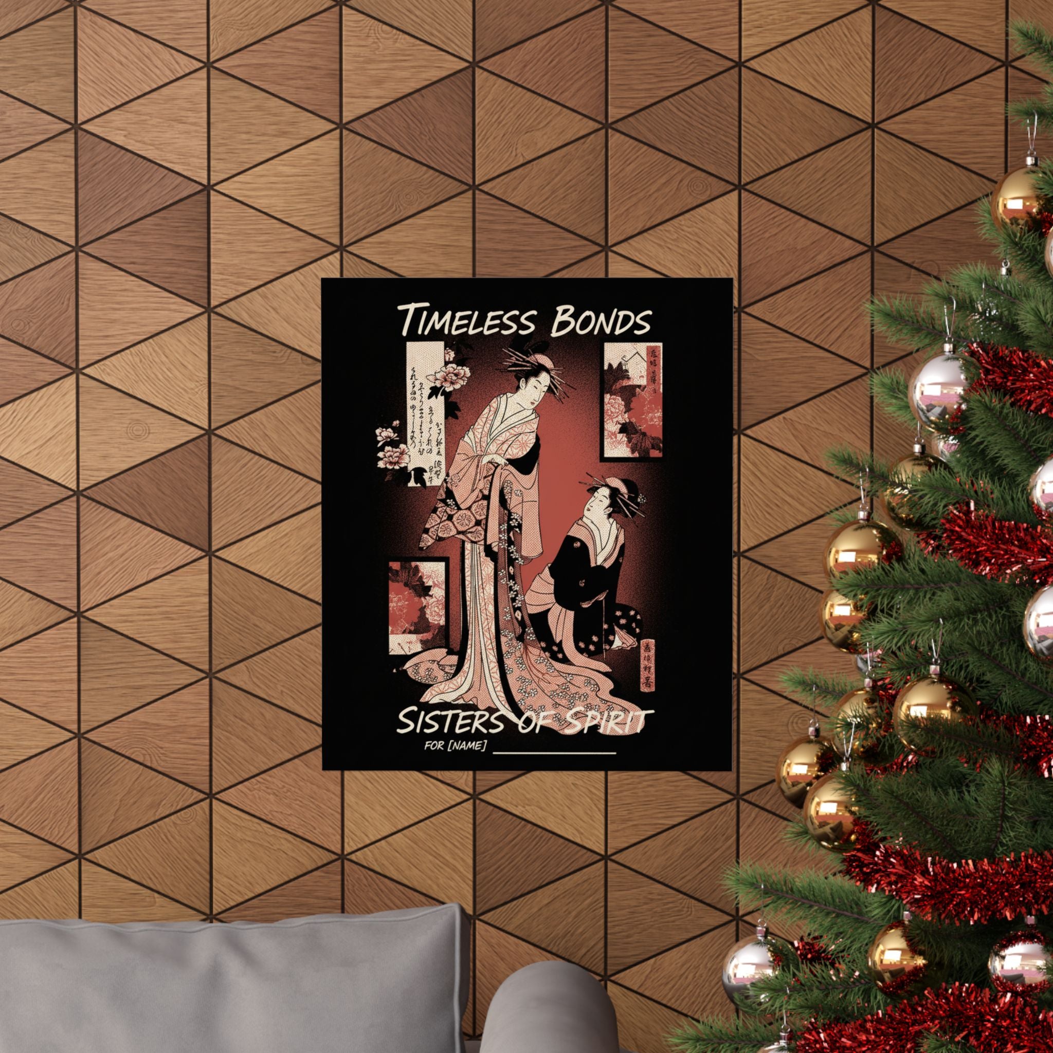 Streetwear Collage — Courtesan And Her Maid — Matte Poster