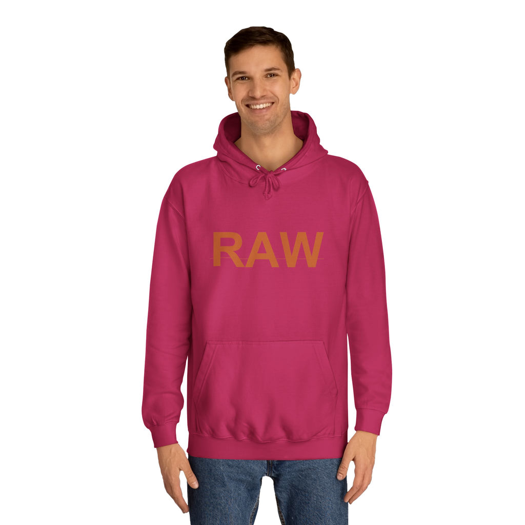 RAW Rust Block Letter Statement Pullover Hoodie