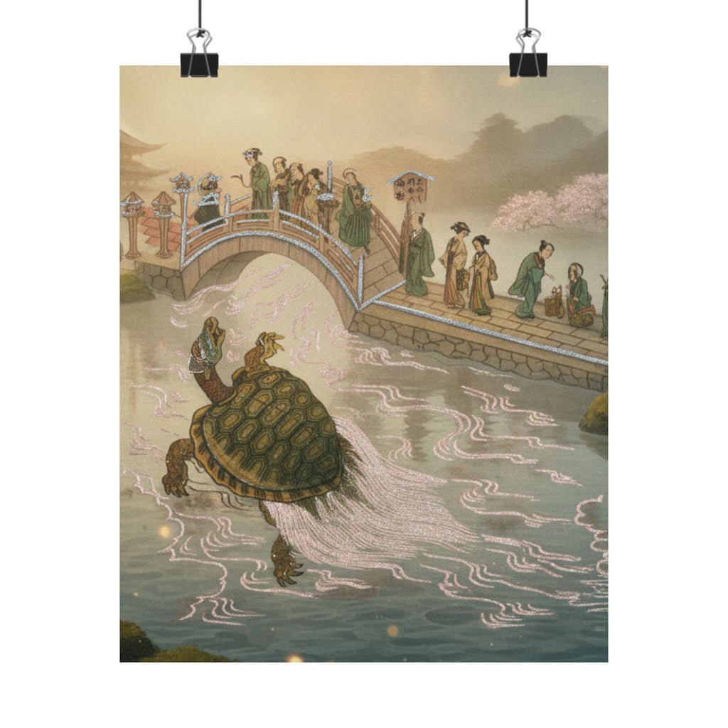 Scenic Nature — Shinabazu Benten Kaicho: Ceremony Of Worshipping Benten At Shinabazu Temple — Matte Poster