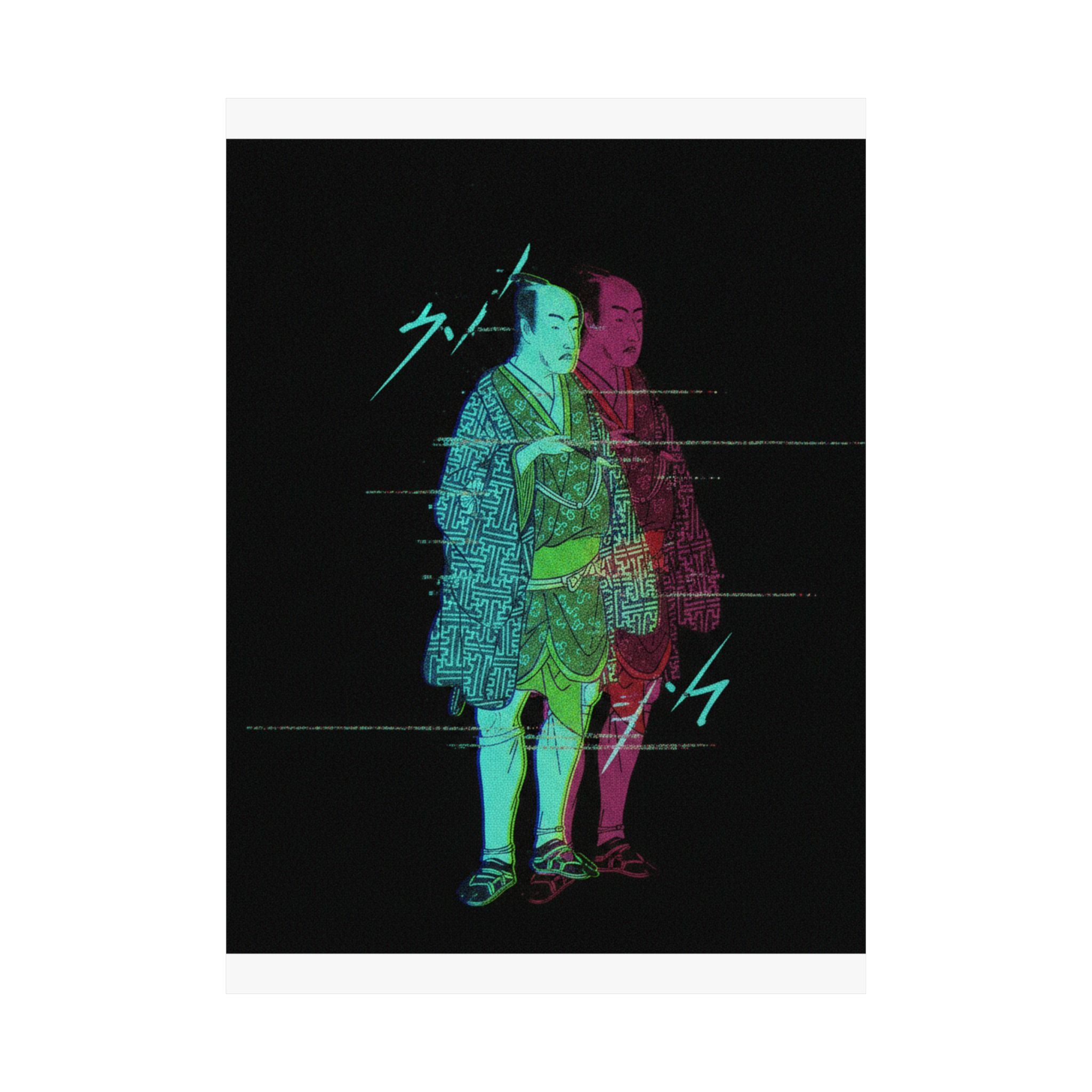 Glitch Culture — The Fourth Matsumoto Koshiro As A Man Dressed In A Short Kimono — Matte Poster