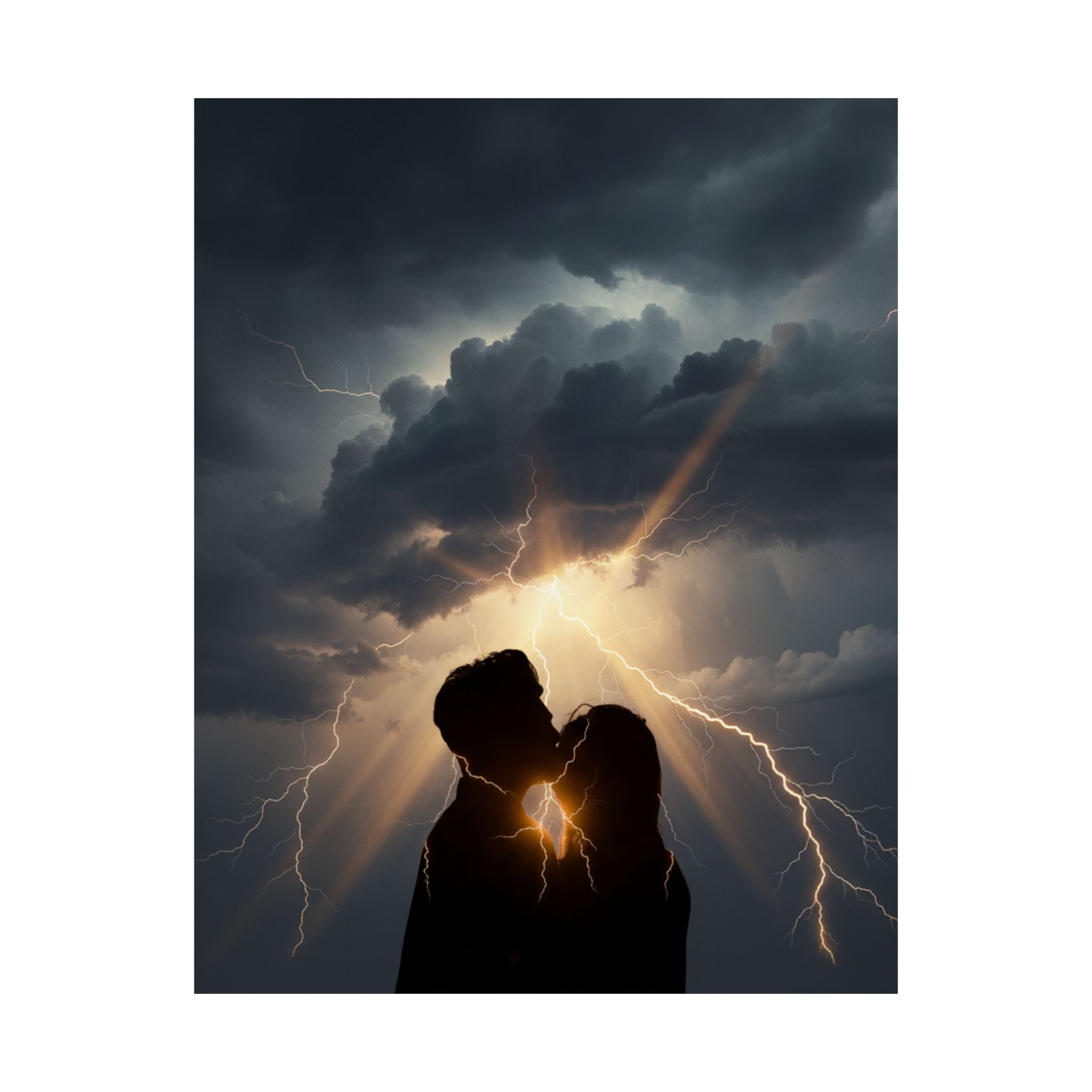 Dramatic Storm — Person — Matte Poster