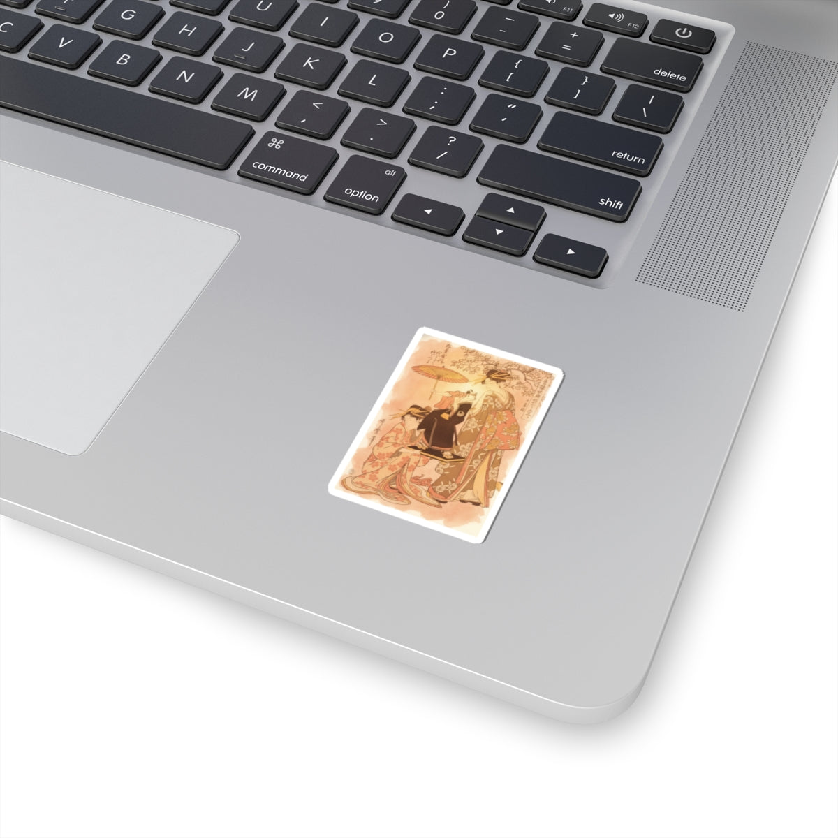 Southern Sunset — The Oiran Yoyogiku Of Matsubaya Standing Under A Cherry Tree — Kiss-Cut Sticker