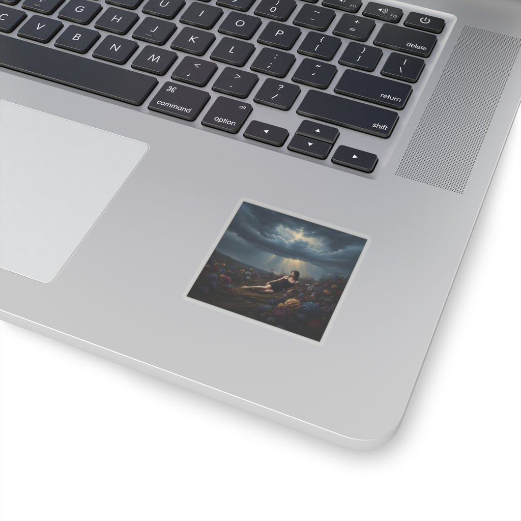 Dramatic Storm — Person — Kiss-Cut Sticker