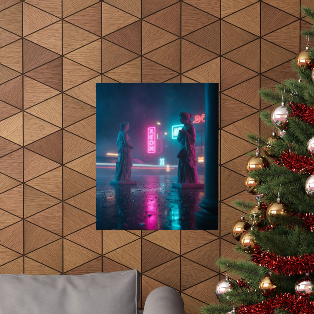 Neon Noir — Person — Matte Poster