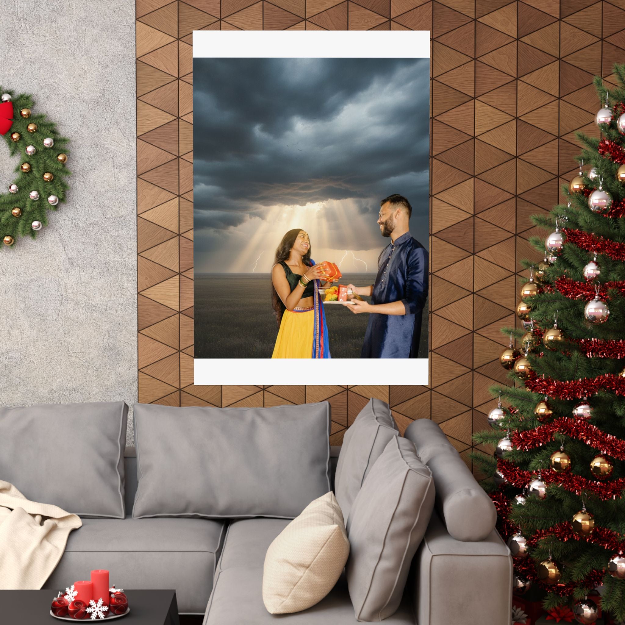 Dramatic Storm — Person — Matte Poster