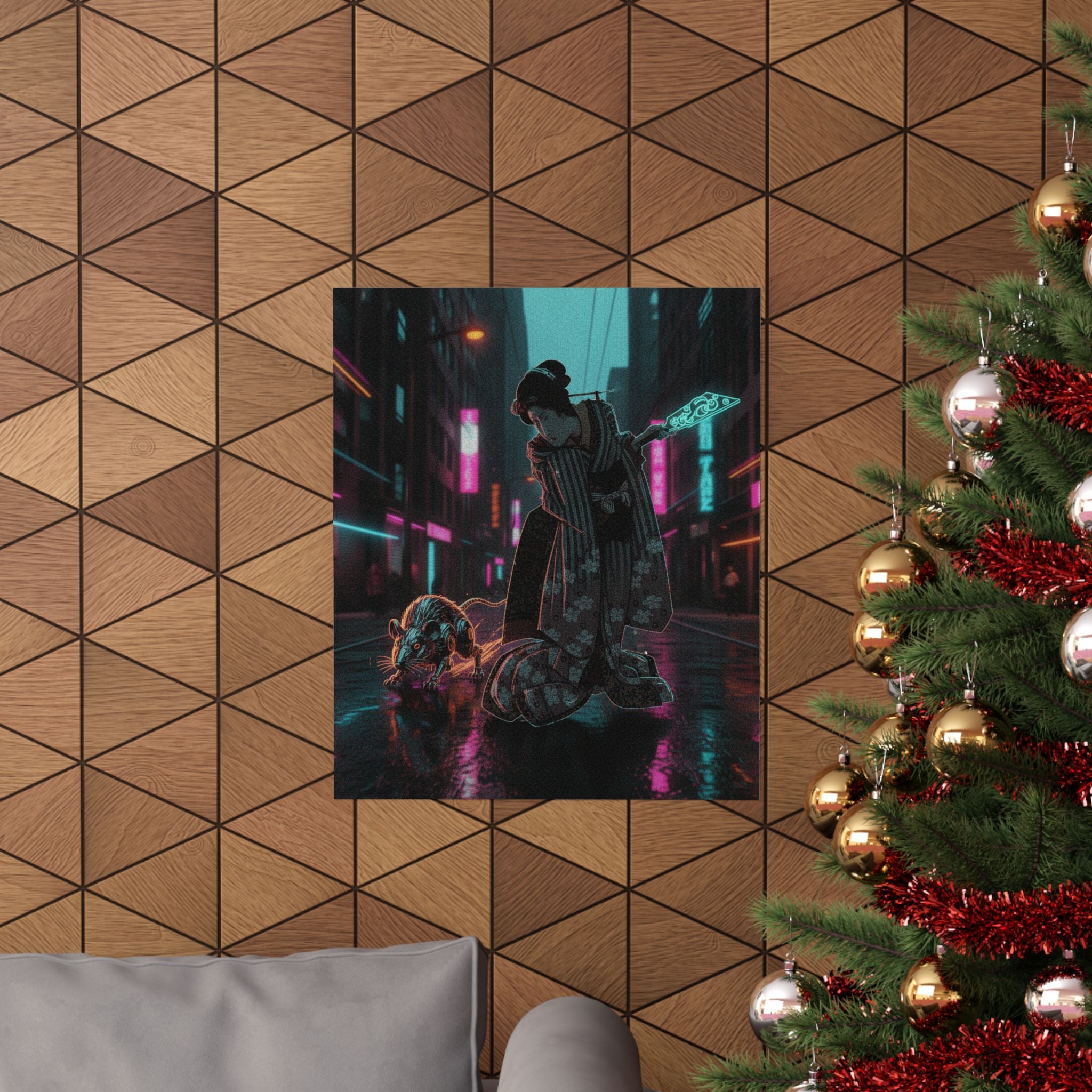 Fast Furious — New Year Greeting Card For "Rat" Year — Matte Poster