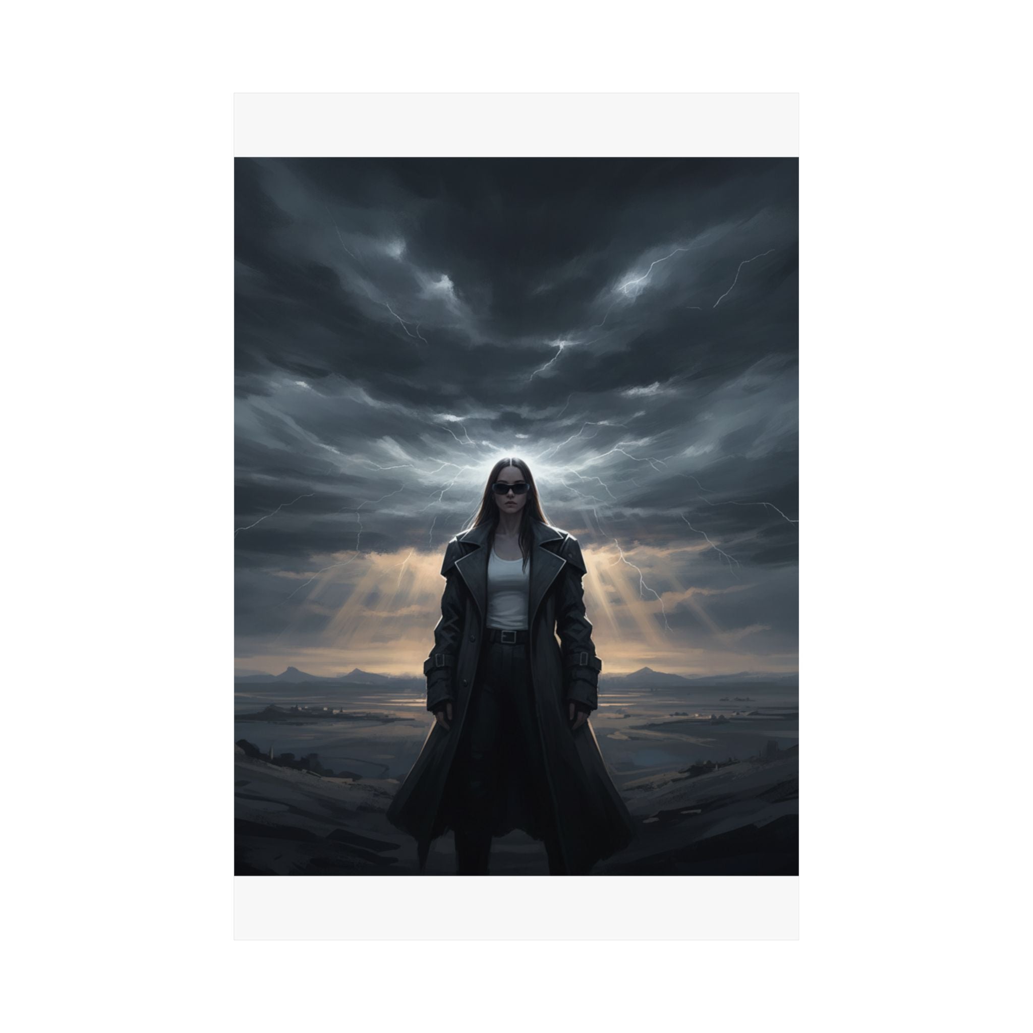 Dramatic Storm — Person — Matte Poster