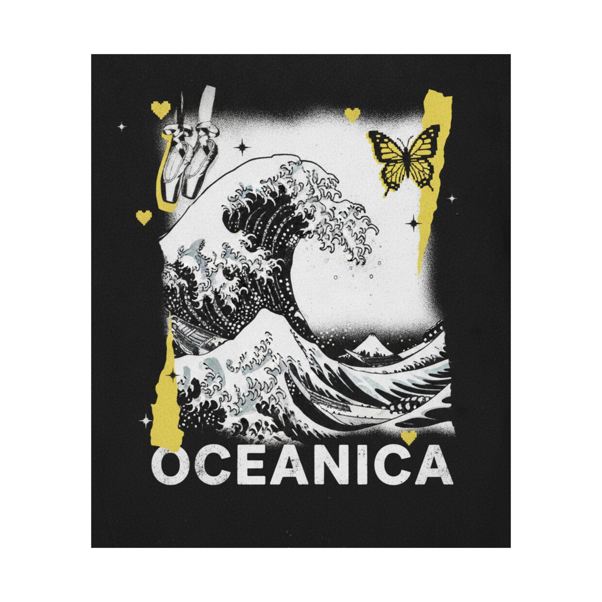 Streetwear Collage — Wave — Matte Poster