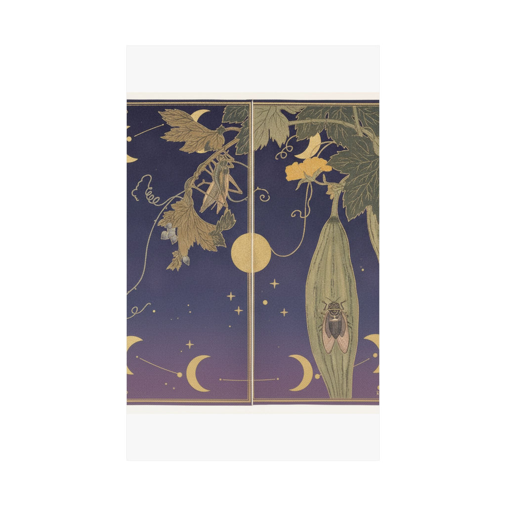 Celestial — Grasshopper (Kirigirisu); Cicada (Semi), From The Picture Book Of Crawling Creat — Matte Poster