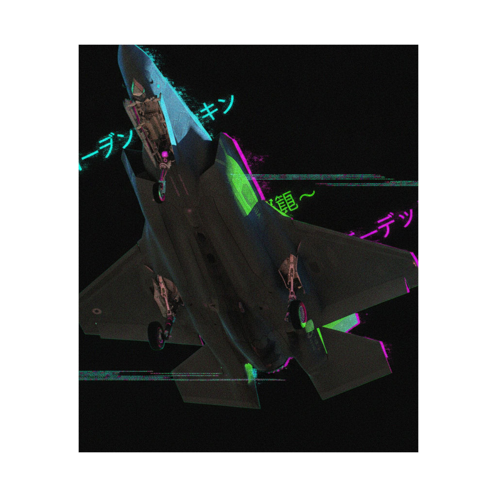 Glitch Culture — Plane — Matte Poster