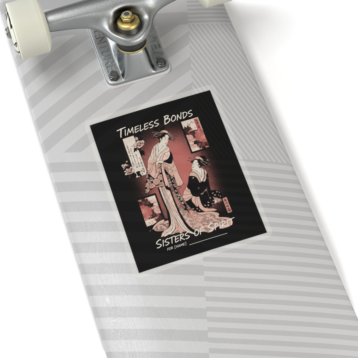 Streetwear Collage — Courtesan And Her Maid — Kiss-Cut Sticker