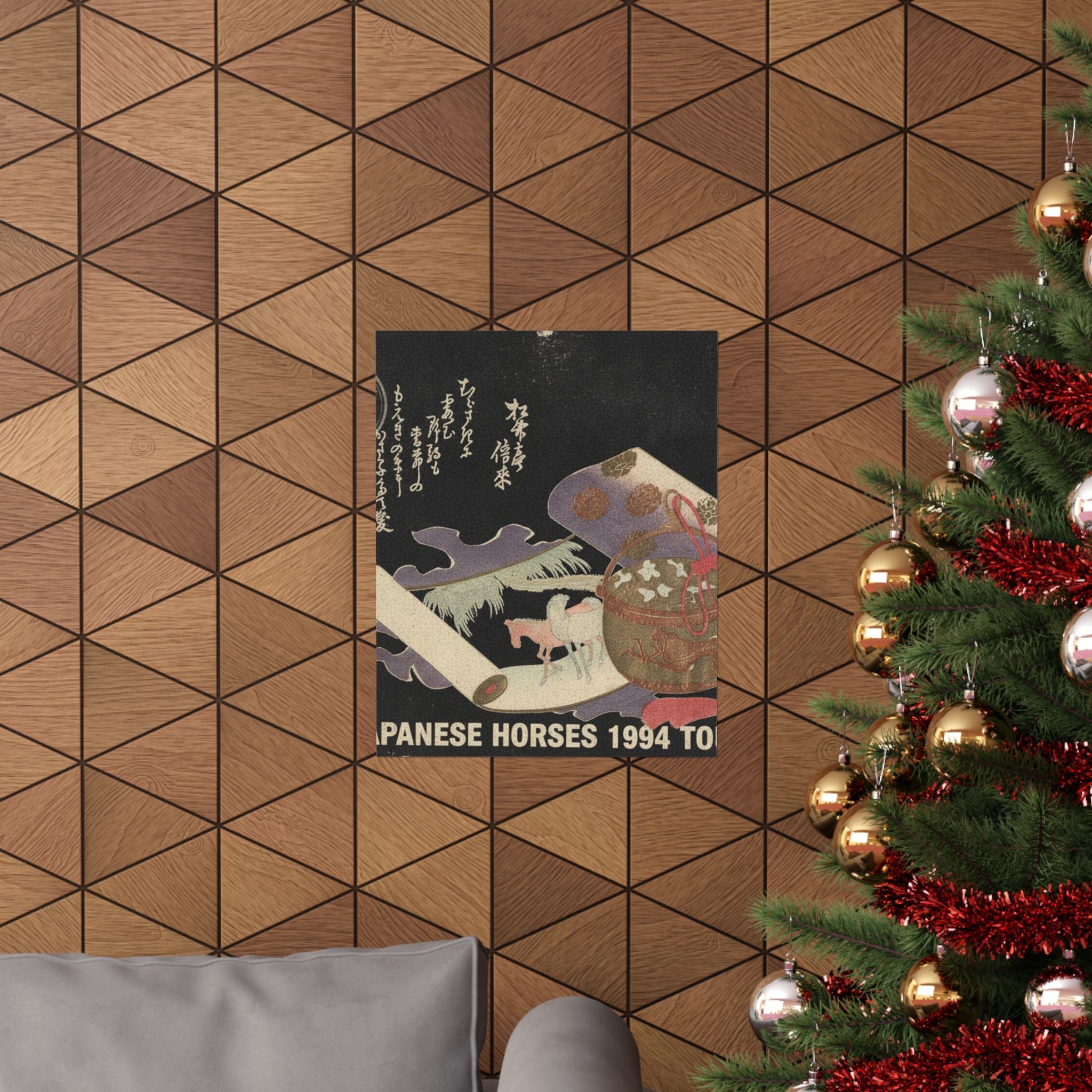 Vintage Bootleg — Scroll Painting Of Horse — Matte Poster