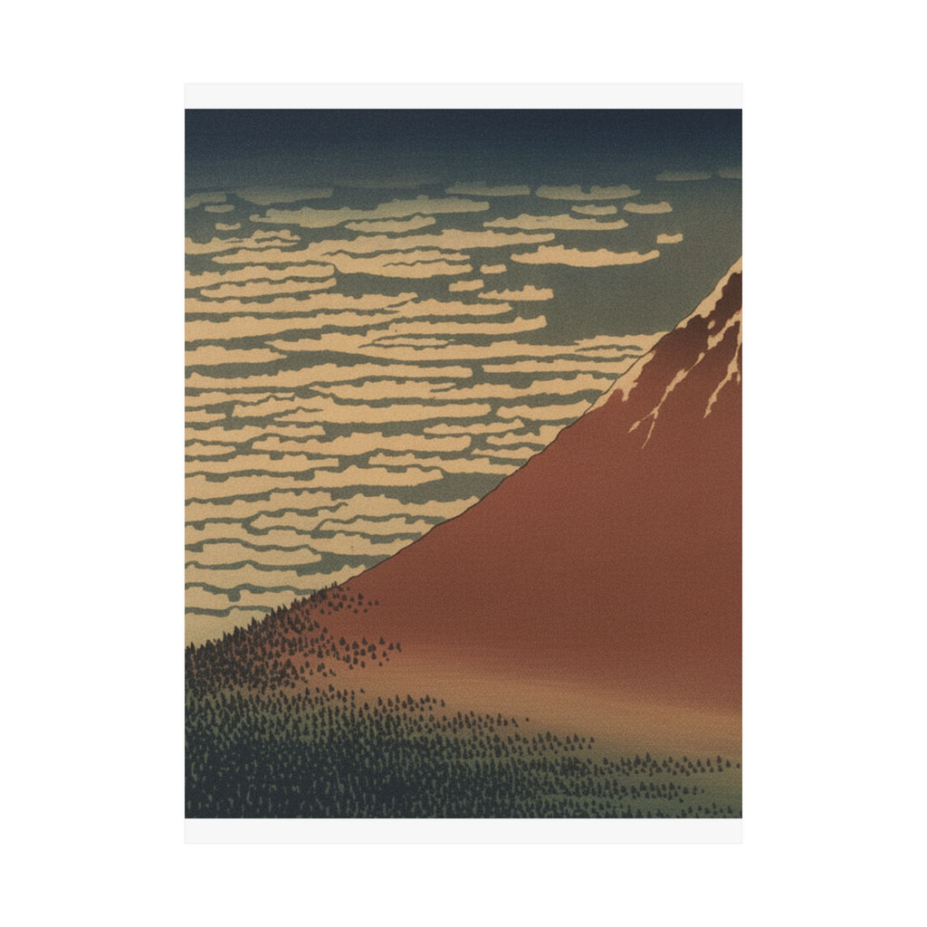 Scenic Nature — South Wind, Clear Sky (Gaifū Kaisei), Also Known As Red Fuji, From The Series Th — Matte Poster