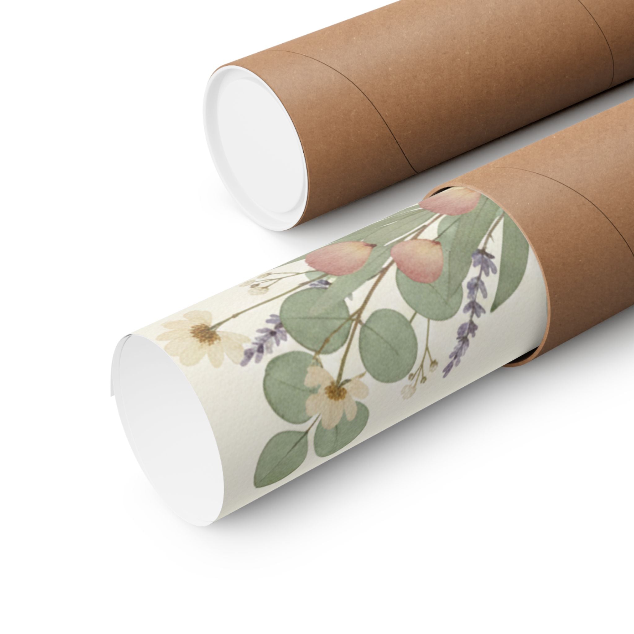 Pressed Lavender & Eucalyptus Garland Matte Poster