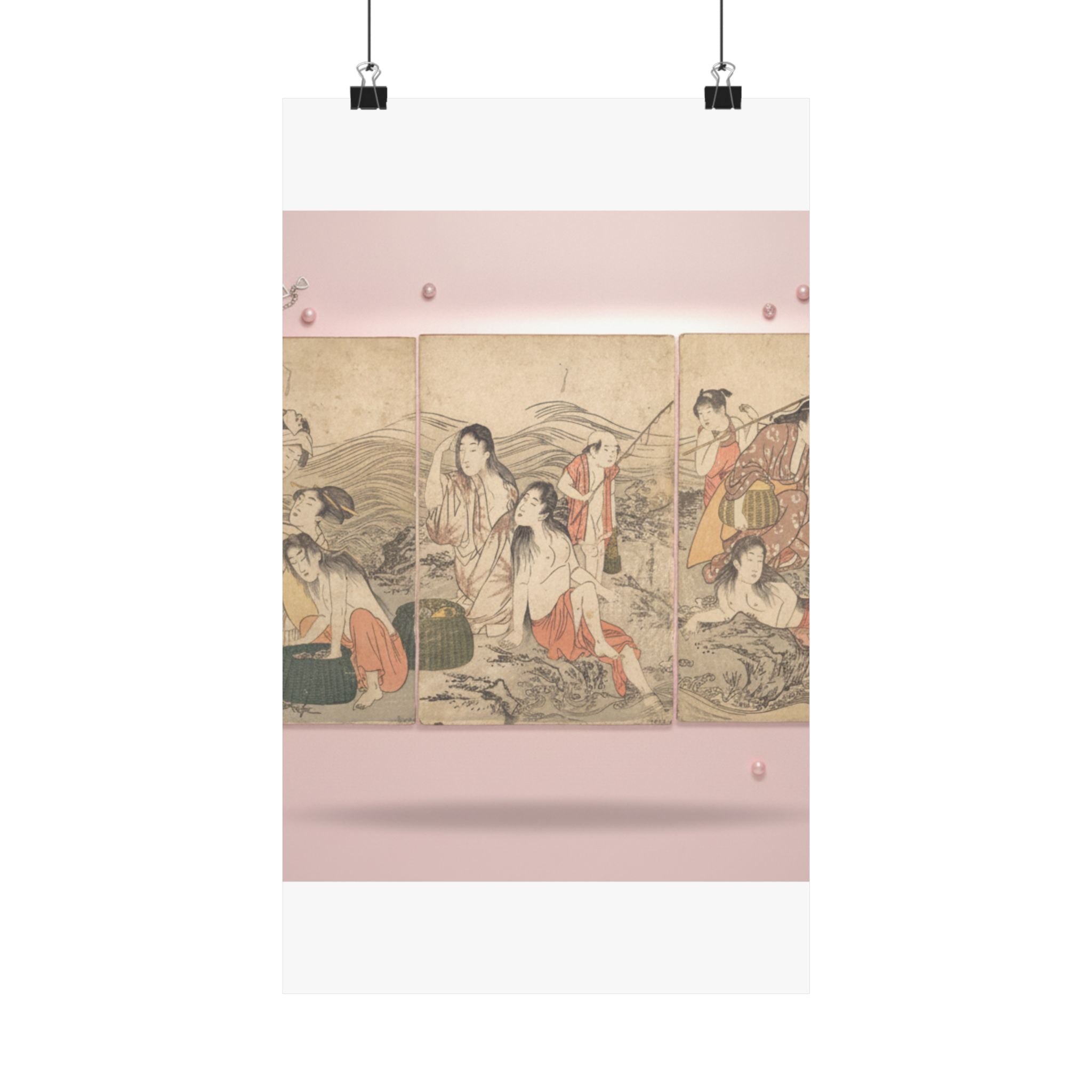 Product Marketing — Girl Fishers And Bathers — Matte Poster