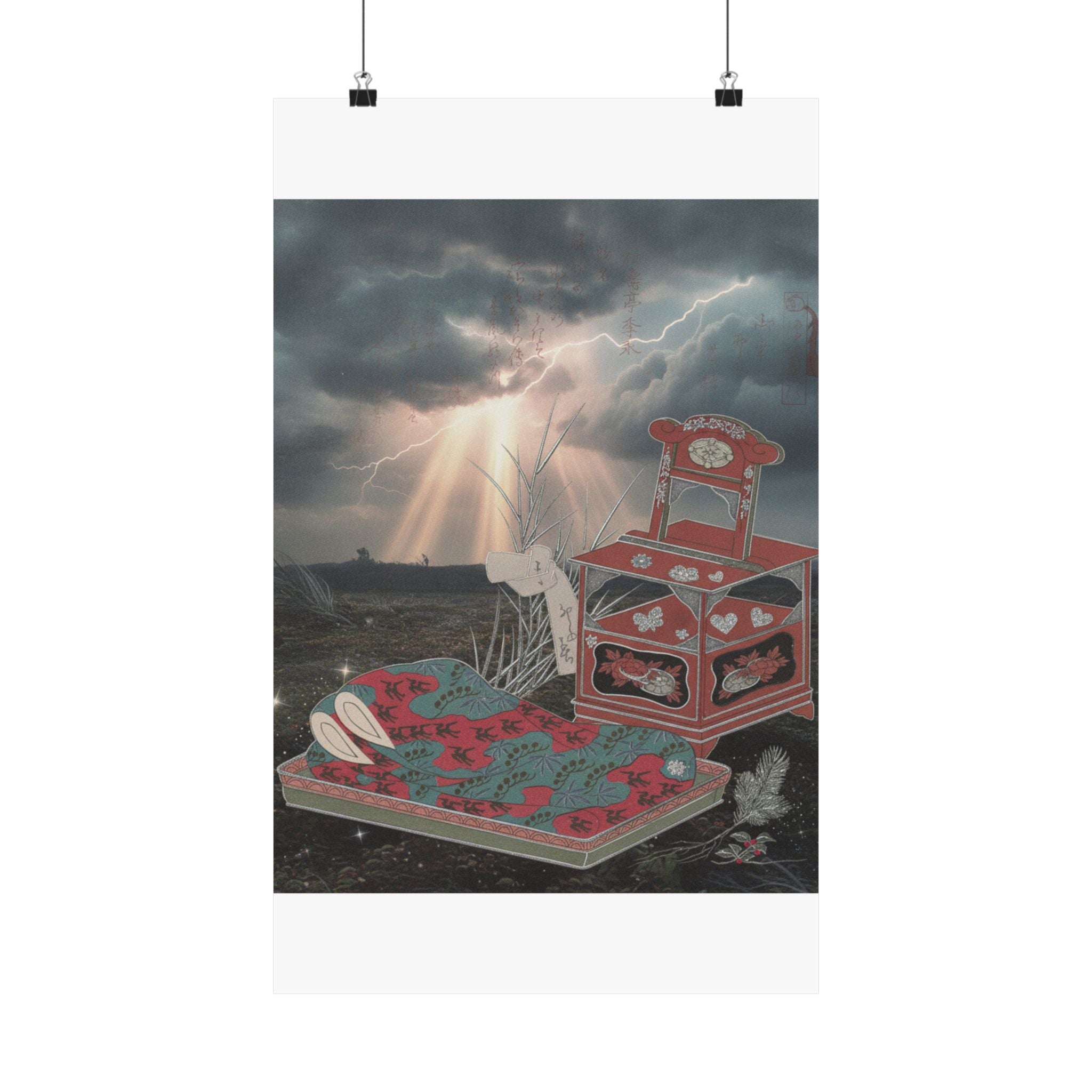 Dramatic Storm — Cabinet For The Toilet And Bed-Clothes — Matte Poster