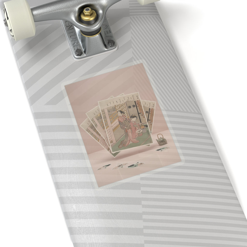 Product Marketing — Waves On Moonlight — Kiss-Cut Sticker