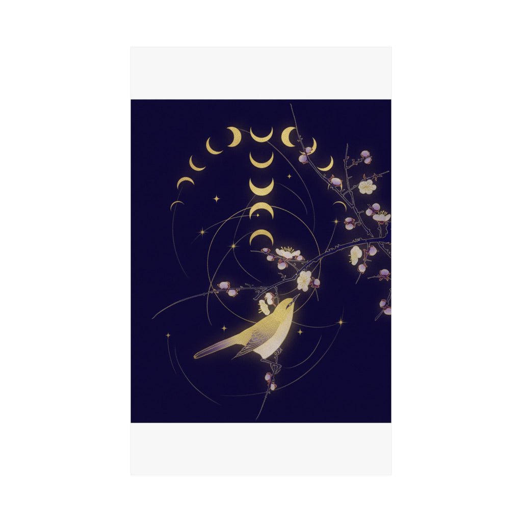 Celestial — New Moon; Nightingale On A Plum Branch — Matte Poster