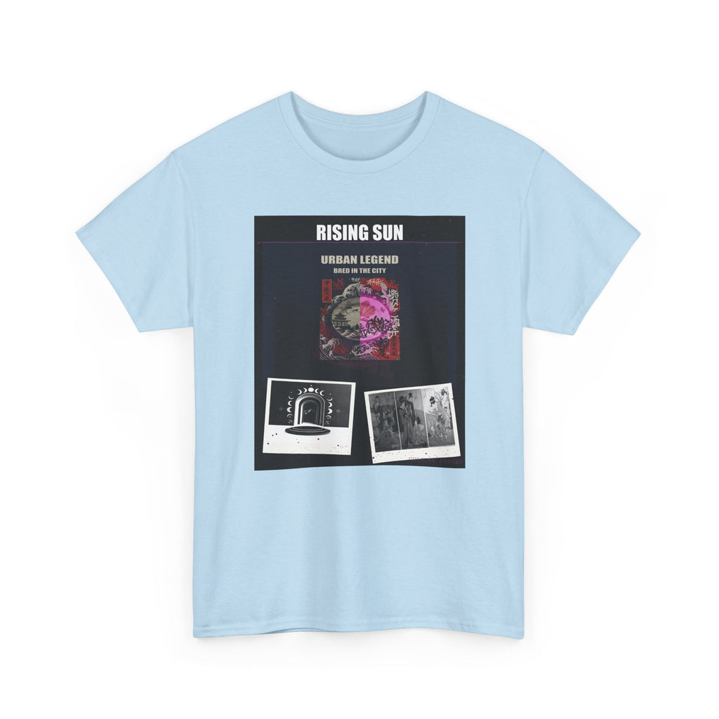 RISING SUN Magenta Night Poster Collage Graphic Tee
