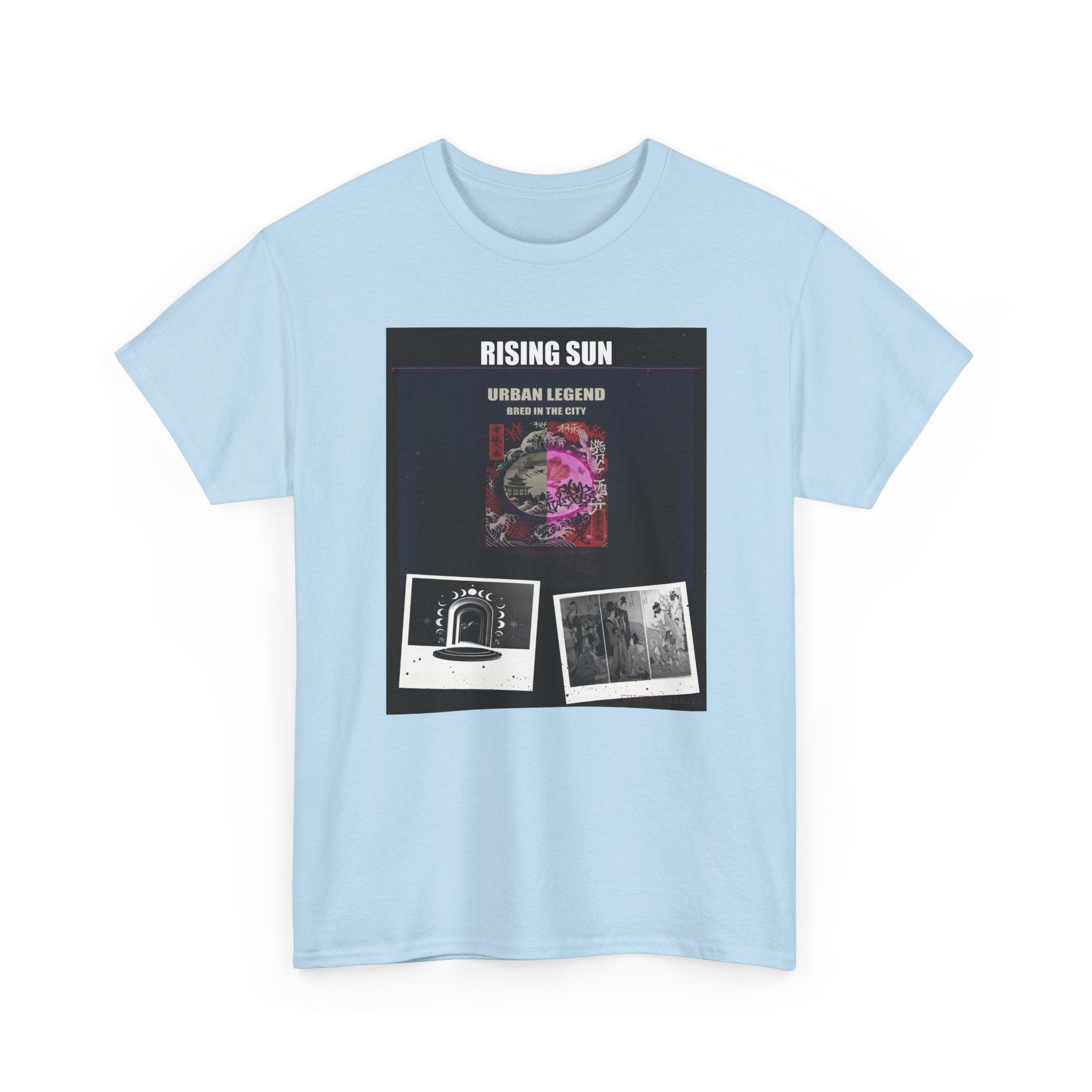 RISING SUN Magenta Night Poster Collage Graphic Tee