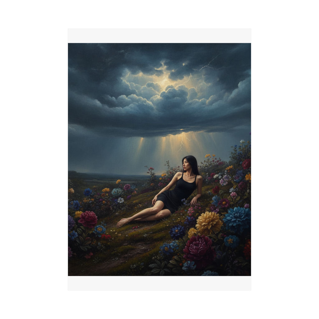Dramatic Storm — Person — Matte Poster