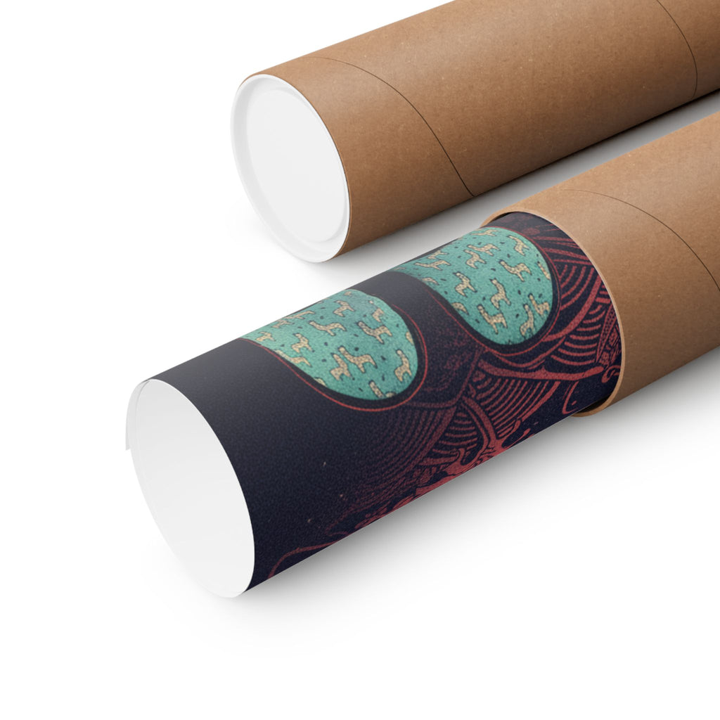 Japanese Street — Dog — Matte Poster