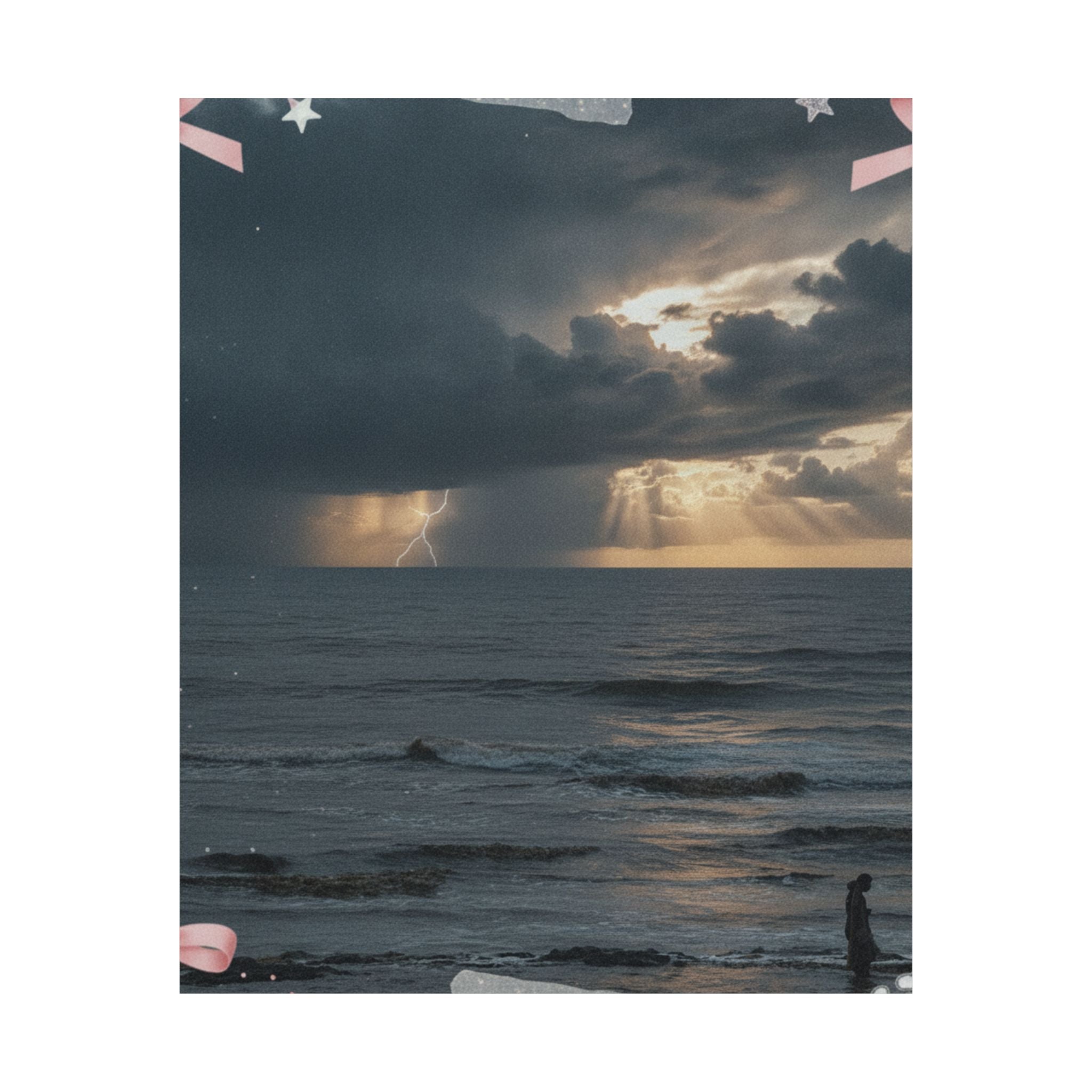 Dramatic Storm — Person — Matte Poster