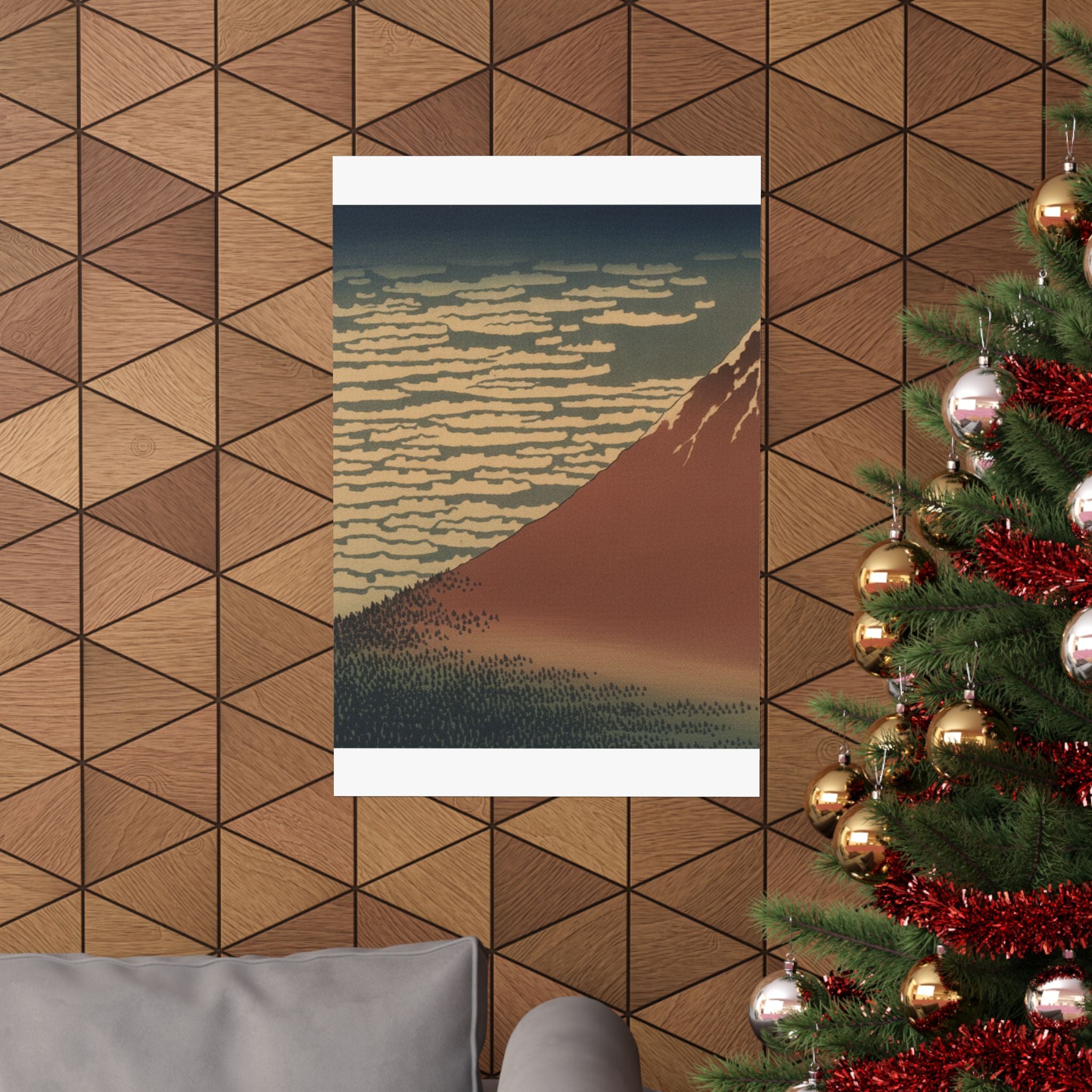 Scenic Nature — South Wind, Clear Sky (Gaifū Kaisei), Also Known As Red Fuji, From The Series Th — Matte Poster