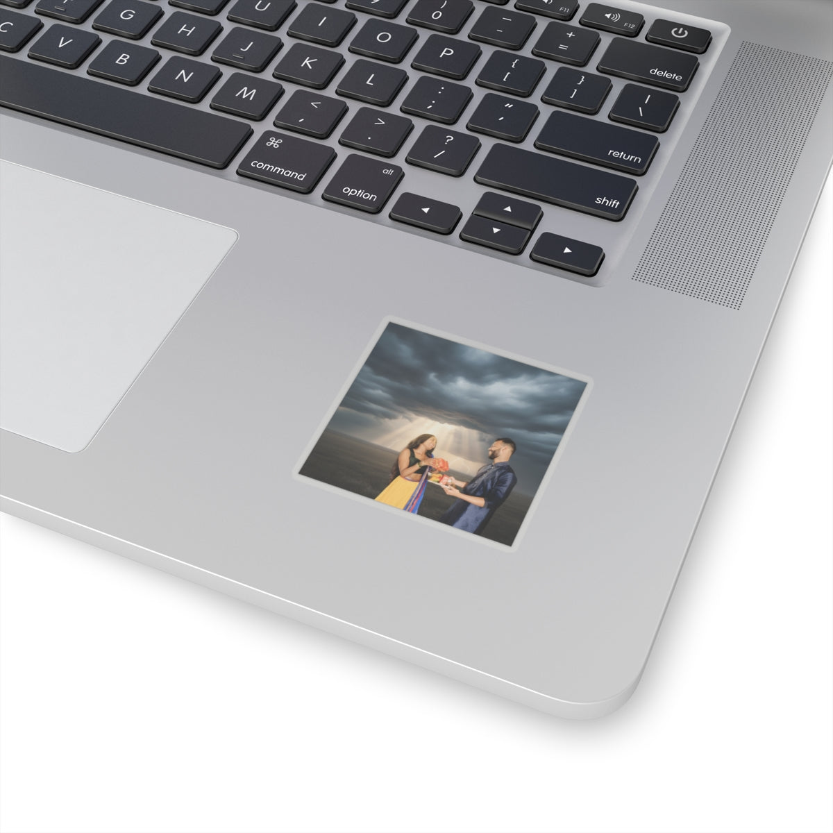 Dramatic Storm — Person — Kiss-Cut Sticker