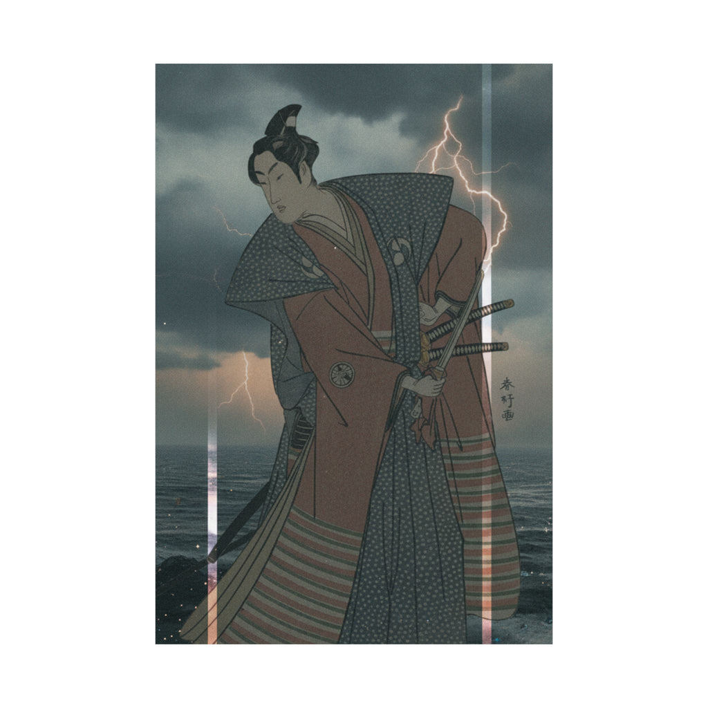 Dramatic Storm — The Third Segawa Kikunojo In The Role Of Oboshi Rikiya — Matte Poster