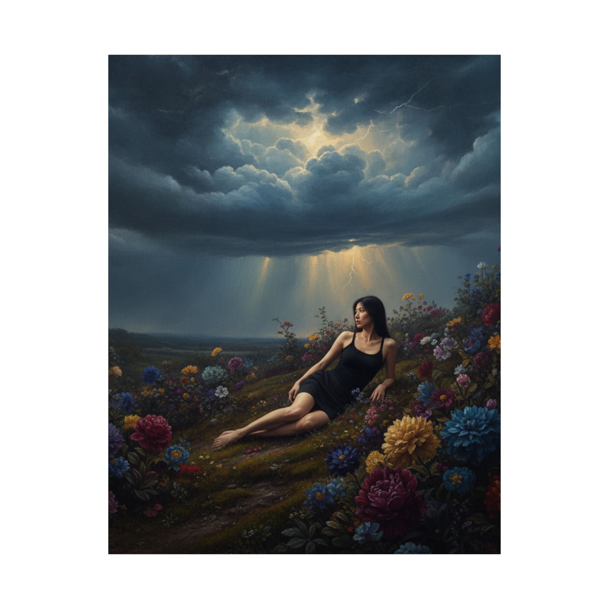 Dramatic Storm — Person — Matte Poster