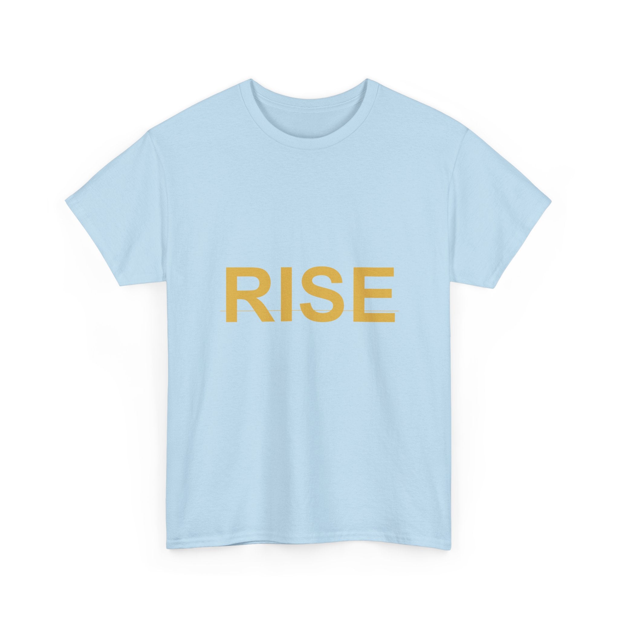 RISE Bold Gold Minimal Typography Graphic Tee