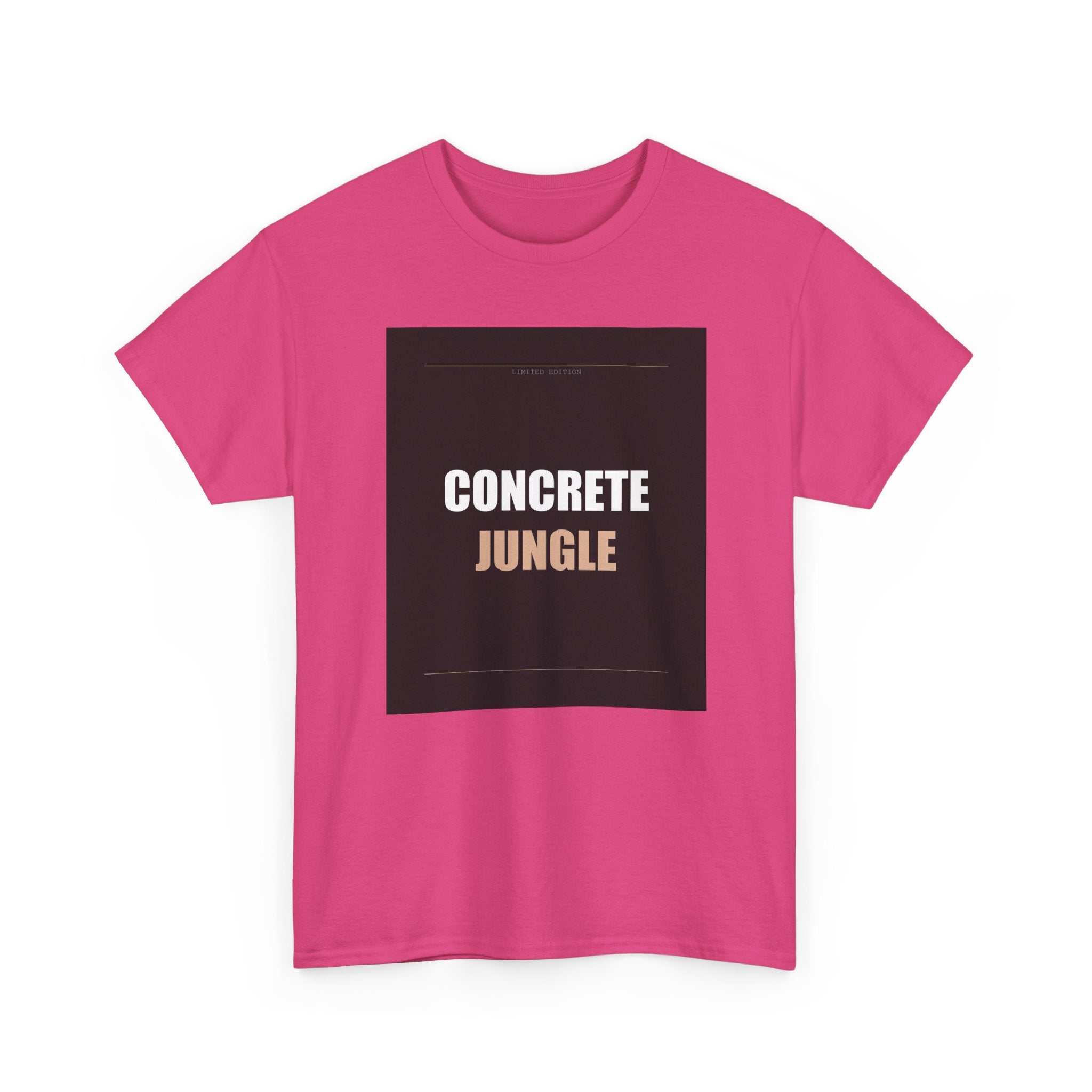 CONCRETE JUNGLE Bold Typography Streetwear Tee