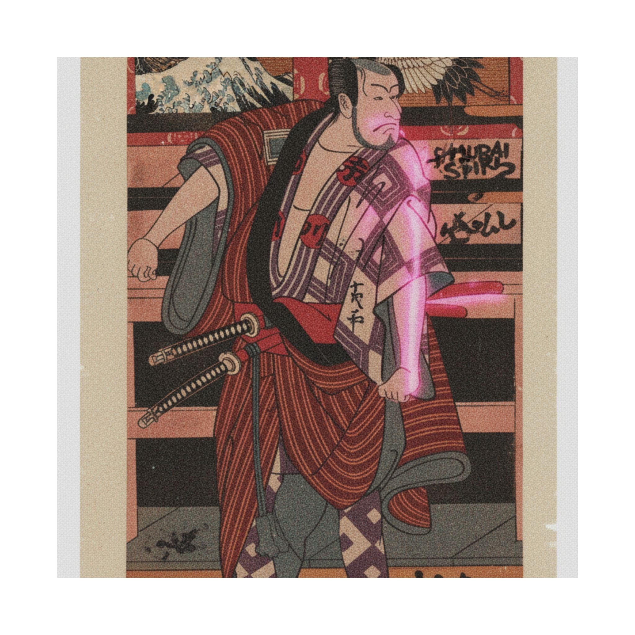 Japanese Street — The Actor Ichikawa Danjuro V As A Samurai — Matte Poster