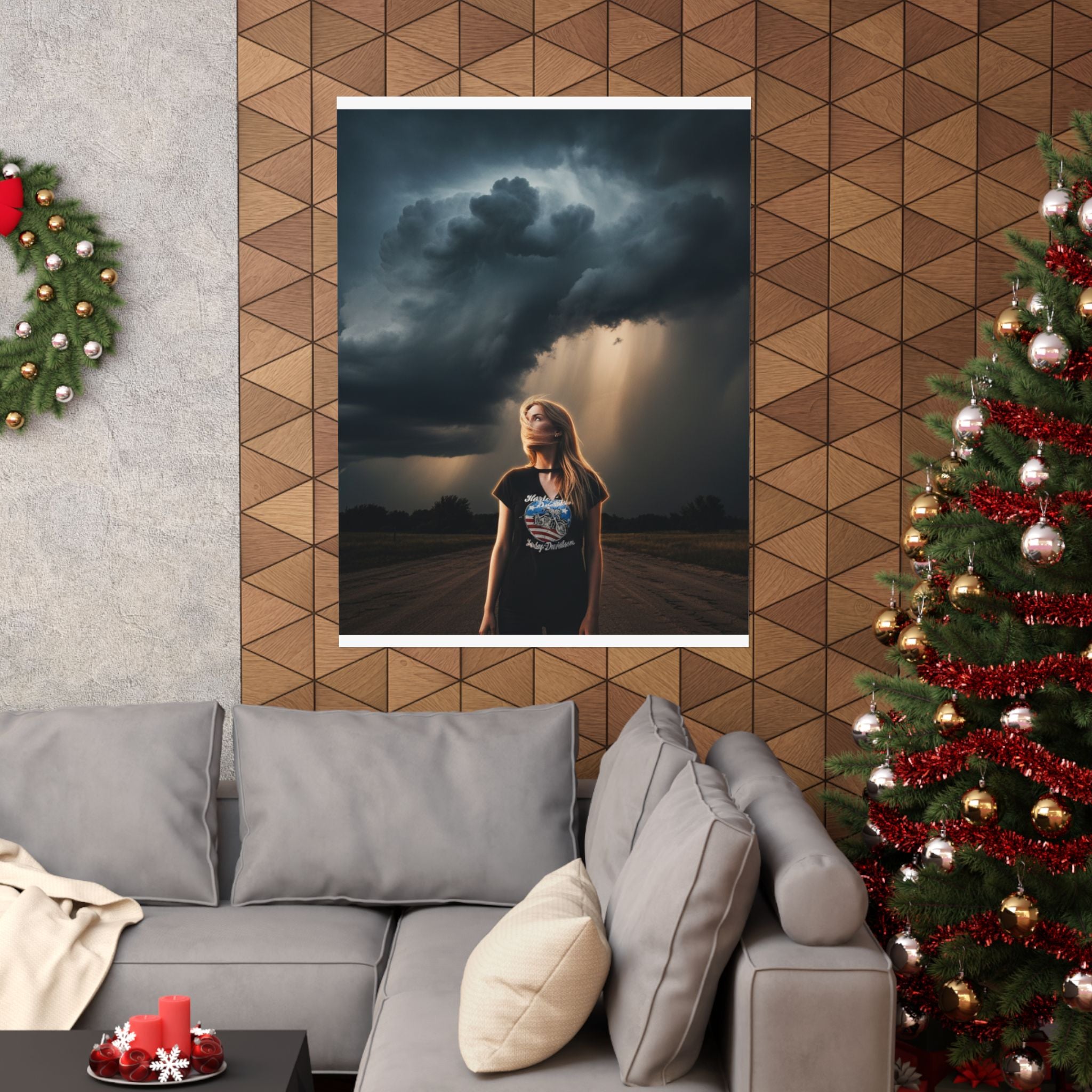 Dramatic Storm — Person — Matte Poster