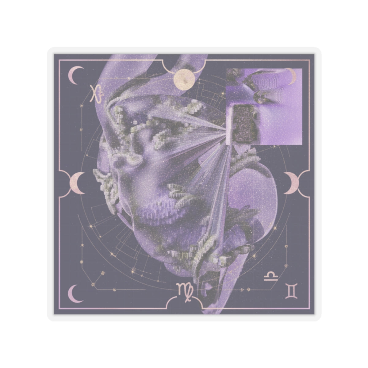 Celestial — Abstract — Kiss-Cut Sticker