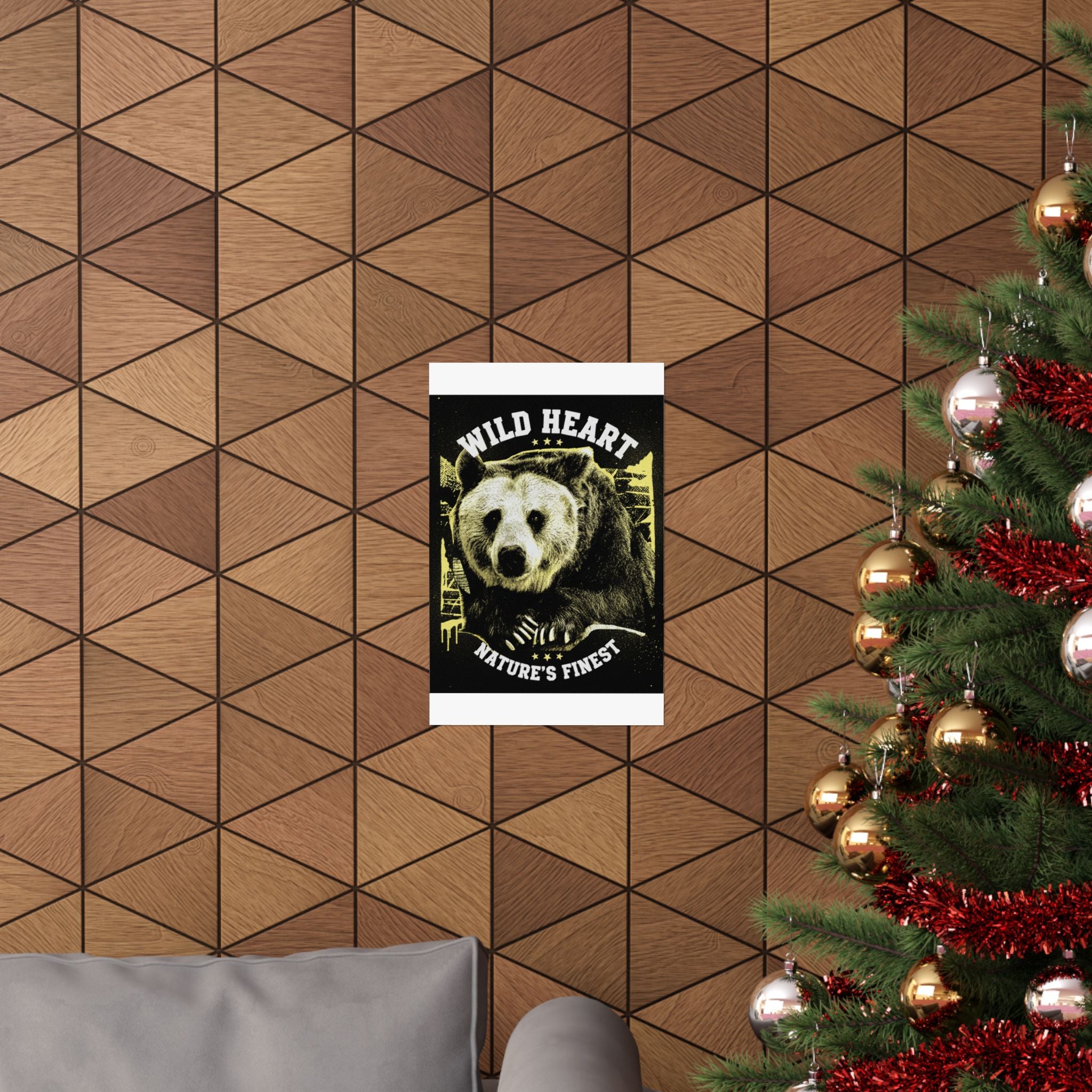 Streetwear Collage — Bear — Matte Poster