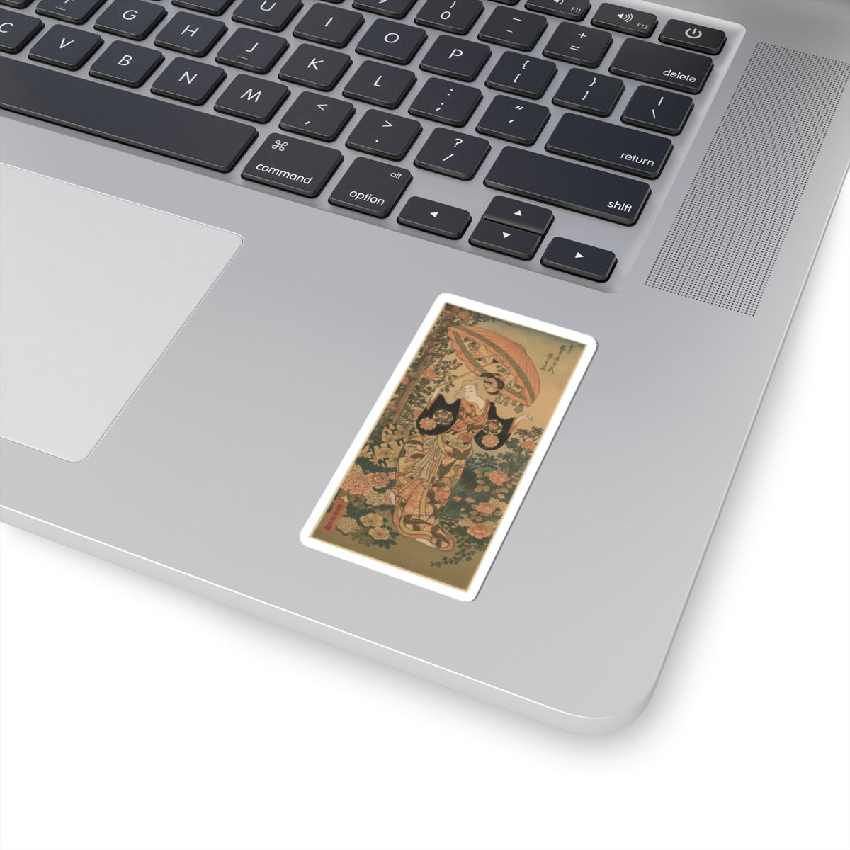 Glitch Culture — The Actor Ichimura Uzaemon Viii 1699–1762 As A Woman With Parasol — Kiss-Cut Sticker