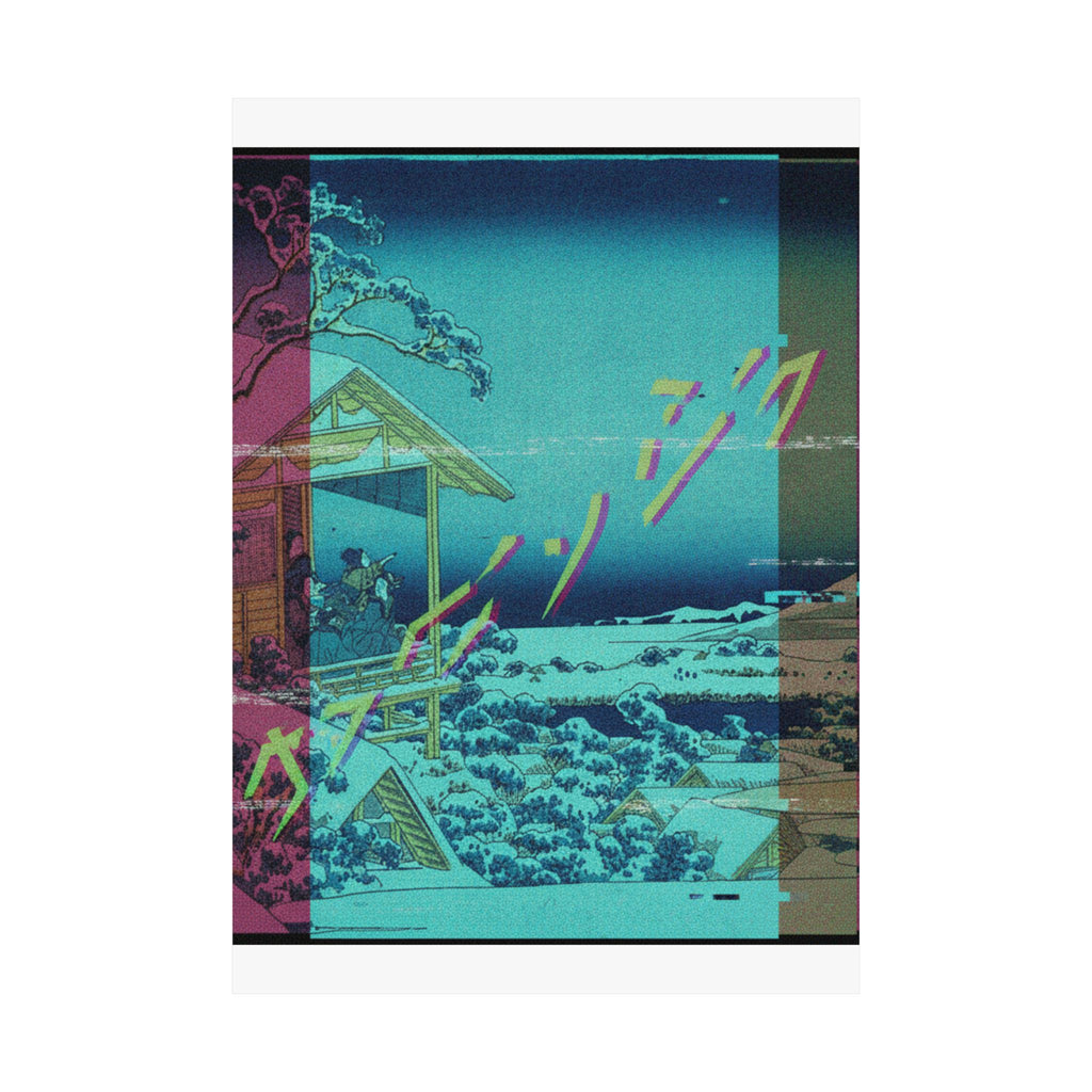 Glitch Culture — Morning After The Snow At Koishikawa In Edo (Koishikawa Yuki No Ashita),  From T — Matte Poster
