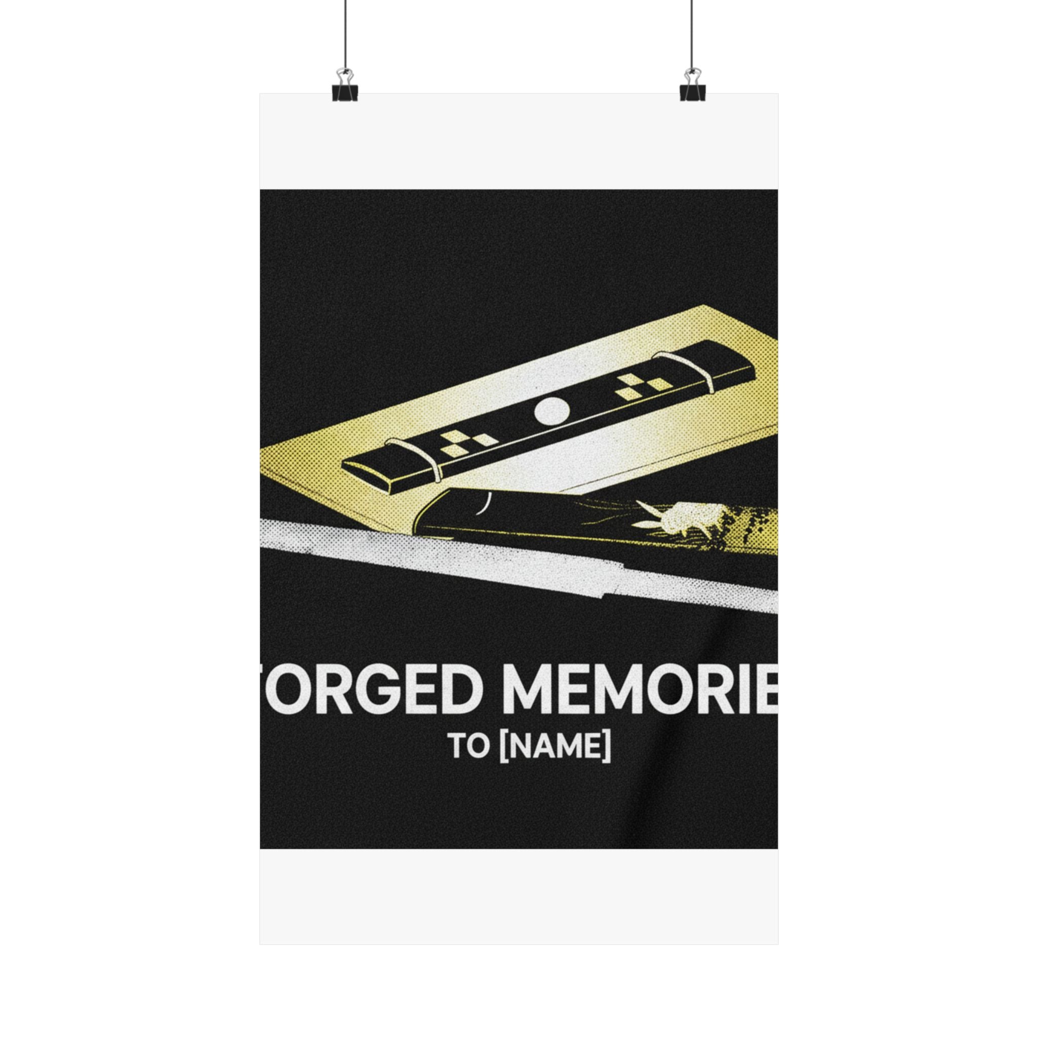 Streetwear Collage — Knife And Two Knife Handles — Matte Poster