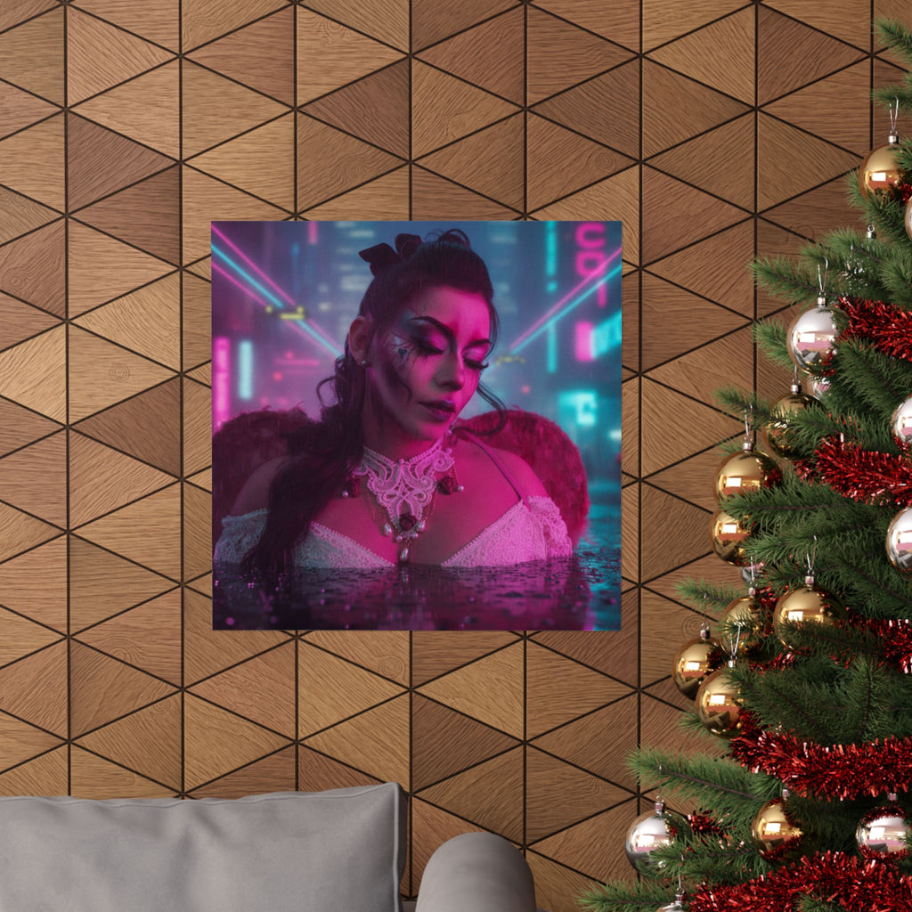 Neon Noir — Person — Matte Poster