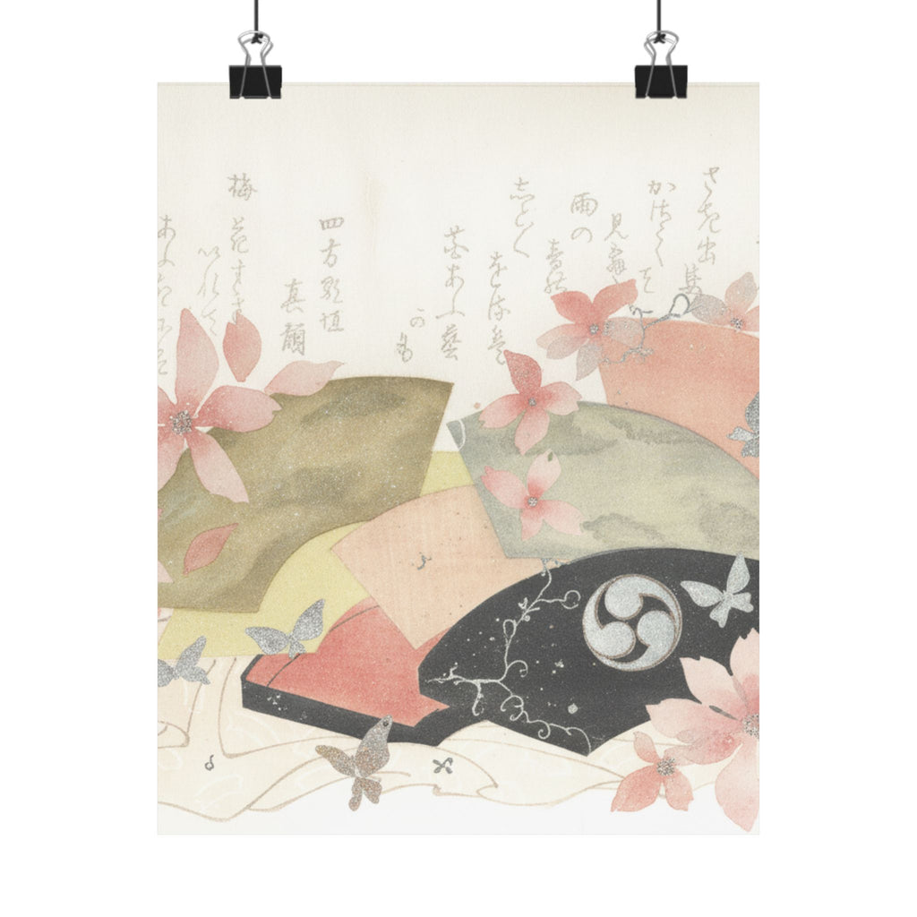 Watercolor — Fan-Box With Fans — Matte Poster
