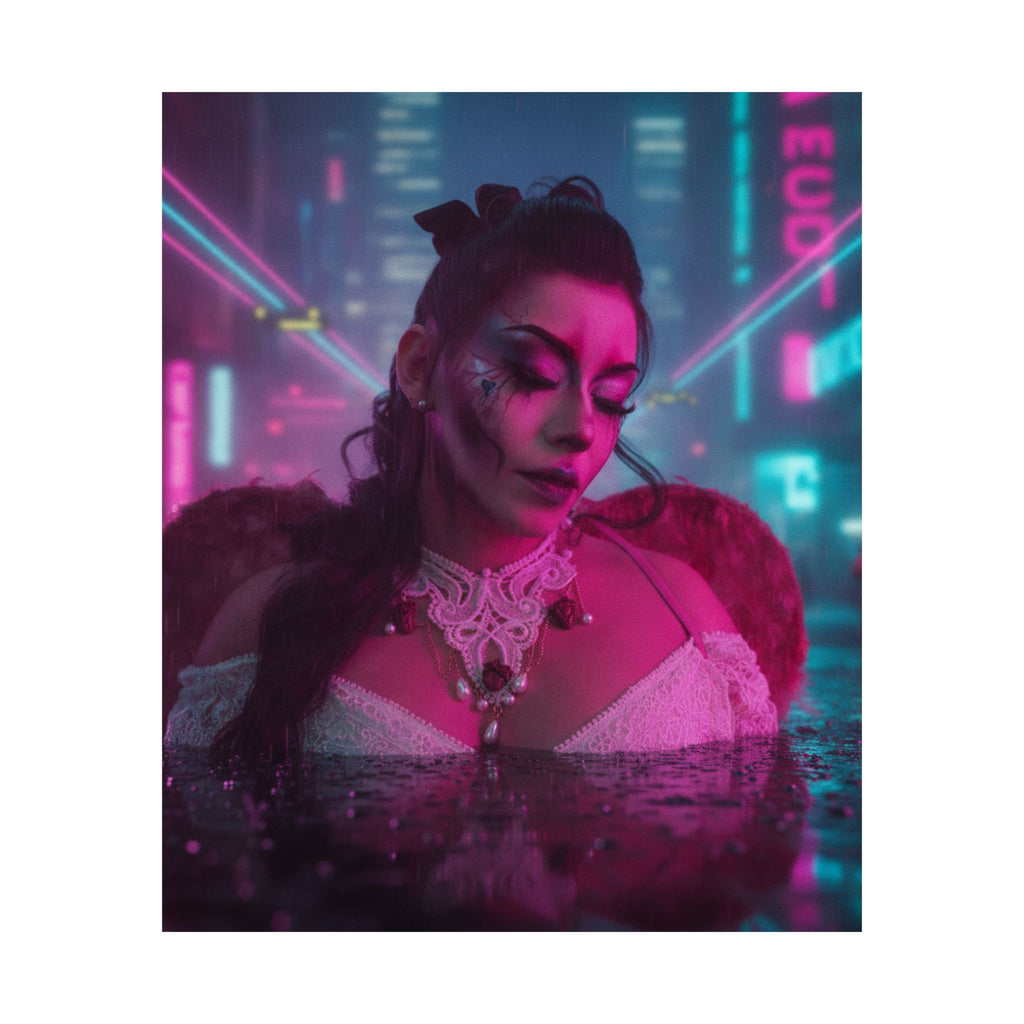 Neon Noir — Person — Matte Poster