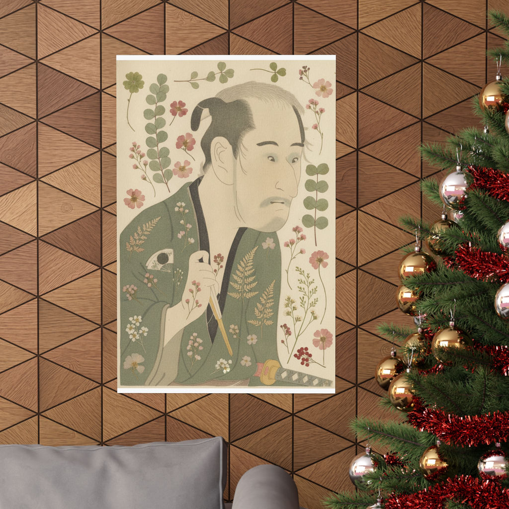 Botanical — The Actor Onoye Matsusuke As A Ronin — Matte Poster