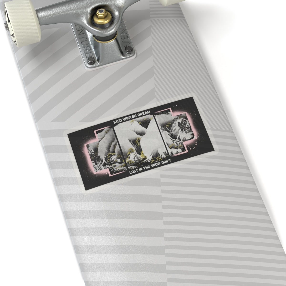 Streetwear Collage — Kiso Gorge In The Snow — Kiss-Cut Sticker